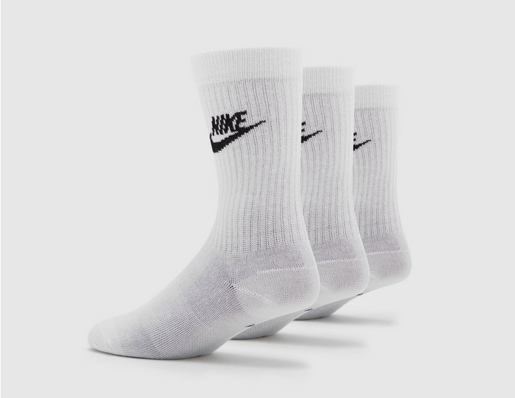 White Nike Sportswear Everyday Essential Crew Socks (3 pack) | size?