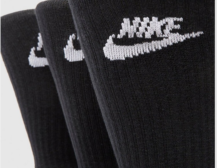 Black Nike 3-Pack Futura Essential Socks | size?