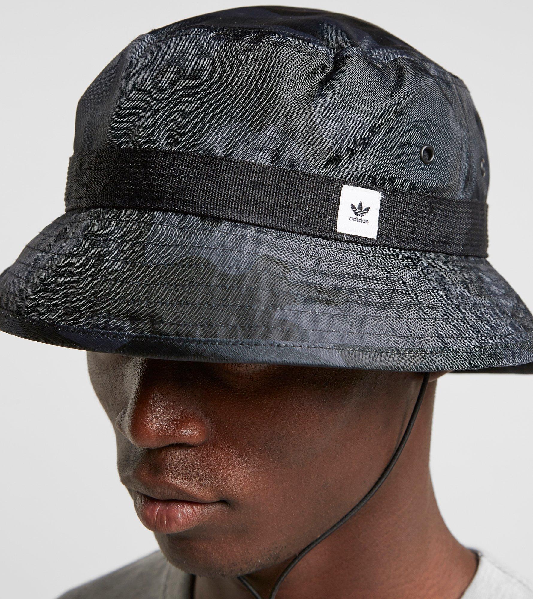 street camo bucket hat