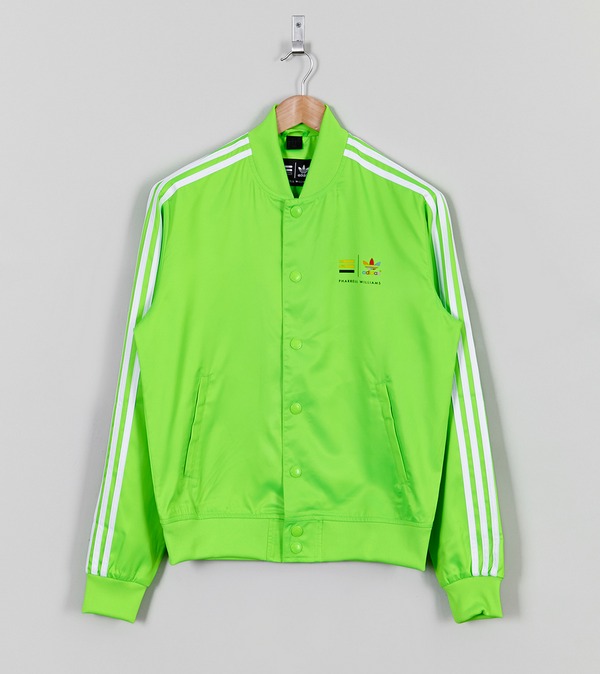 adidas Originals x Pharrell Williams Satin Superstar Track Jacket Green adidas Originals x Pharrell Williams Satin Superstar Track Jacket Green