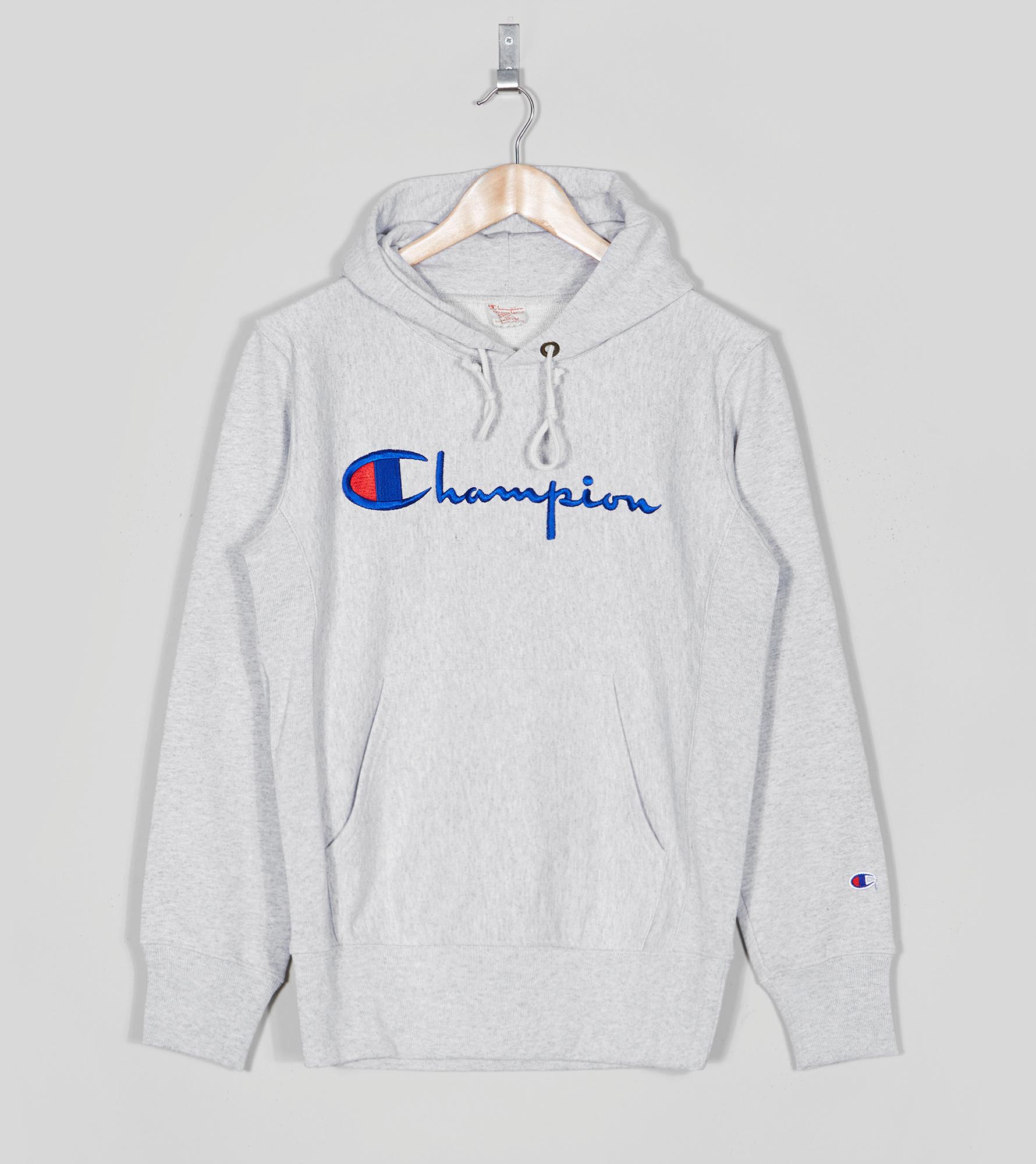 champion script overhead hoodie