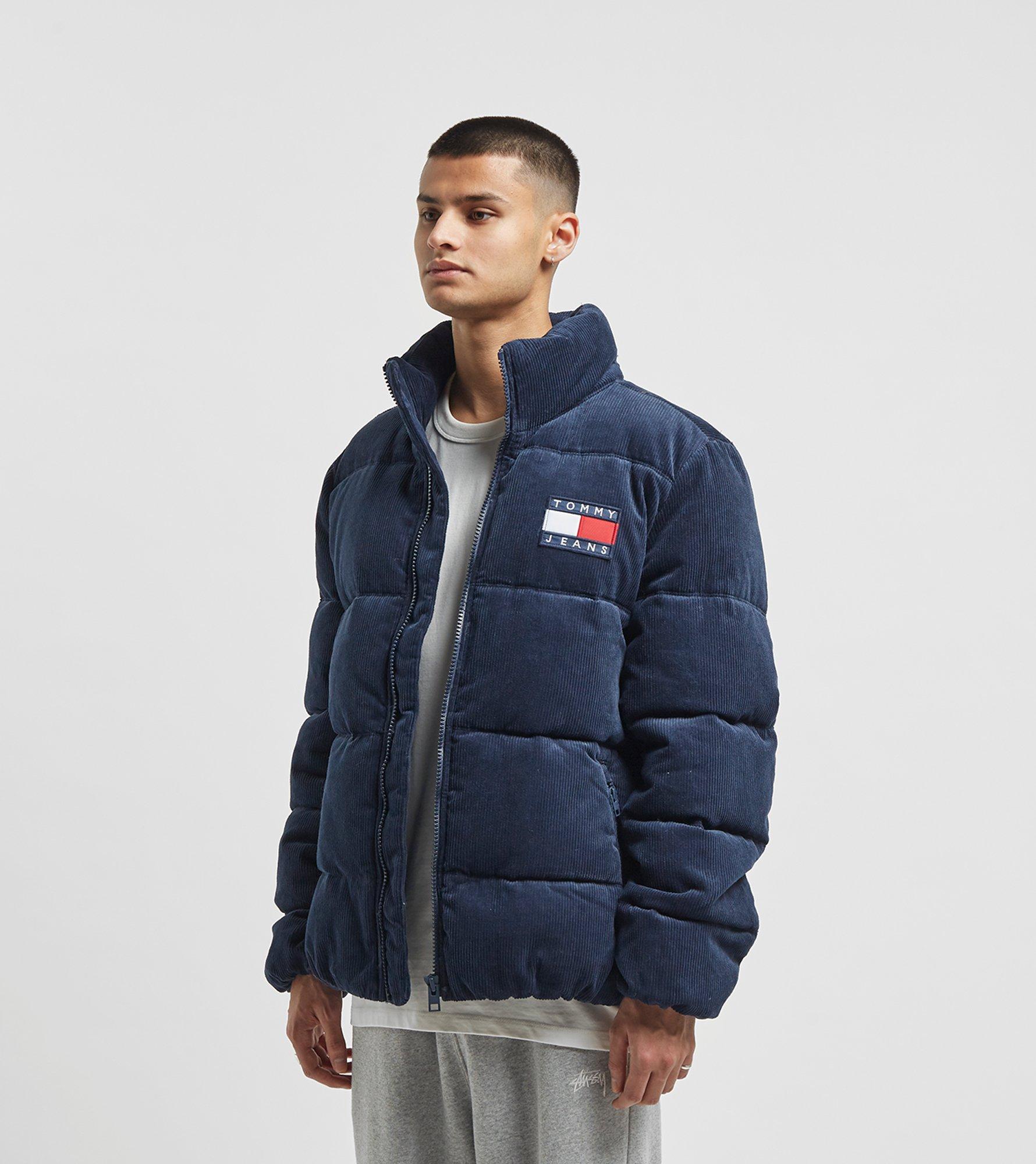 tommy jeans cord puffer jacket