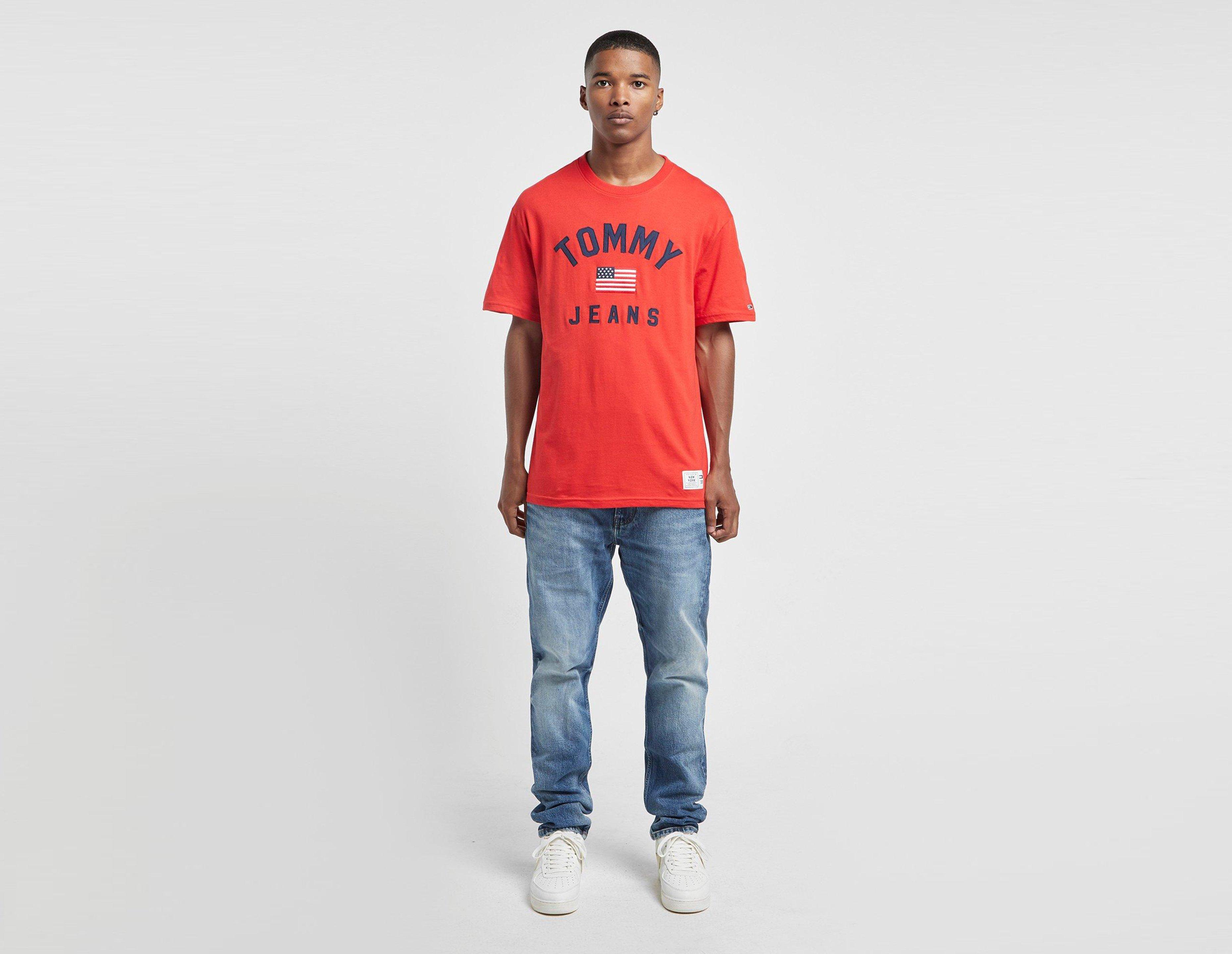 red tommy jeans sweatshirt