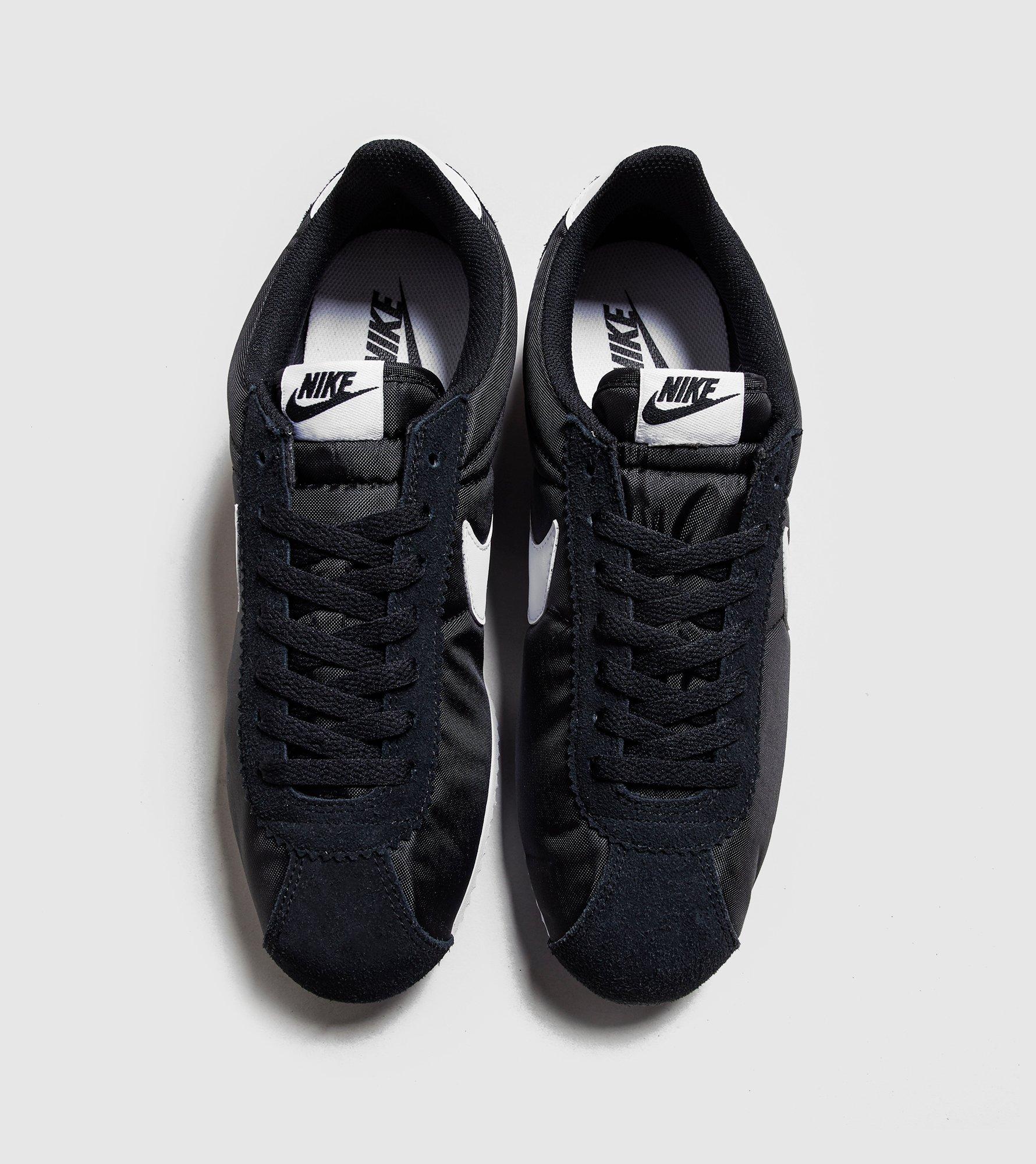 all black nike cortez nylon