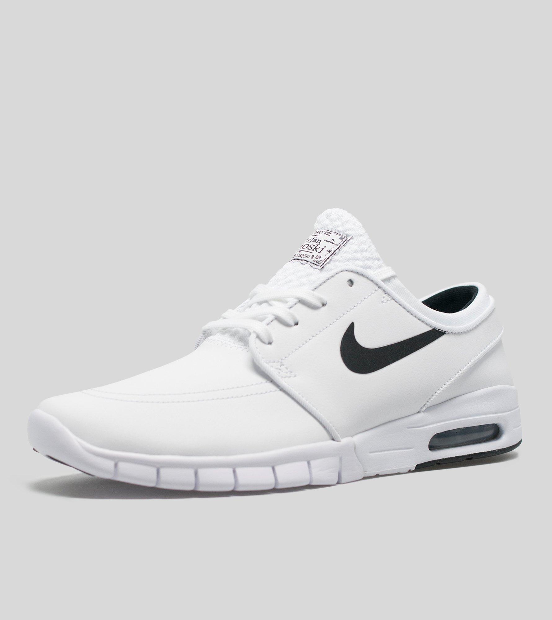 white leather janoski max