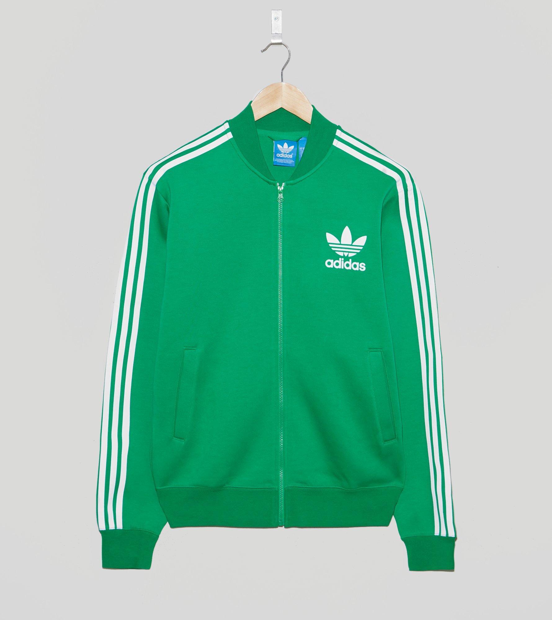 adidas originals superstar track top green