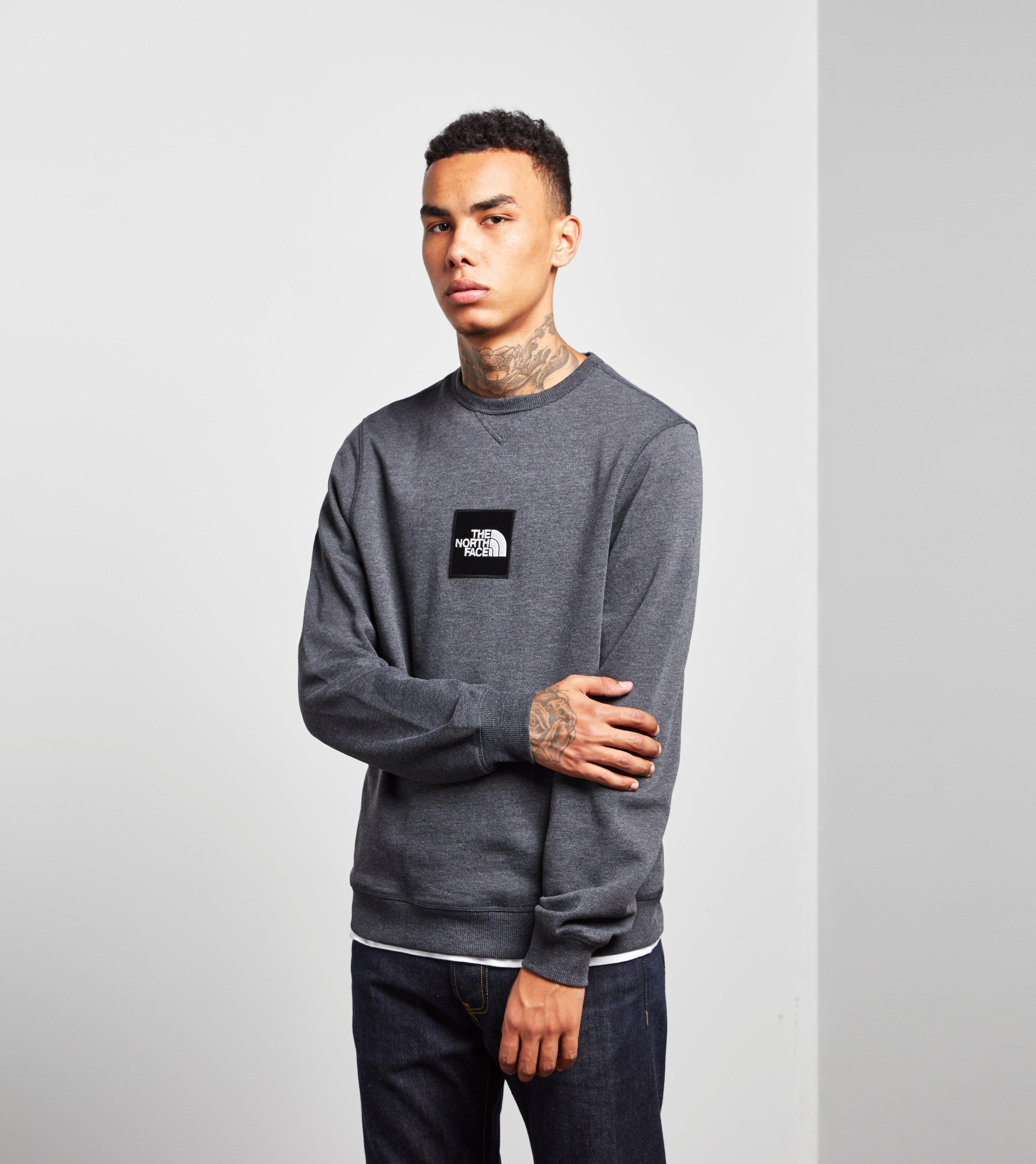 north face fine crew sweatshirt