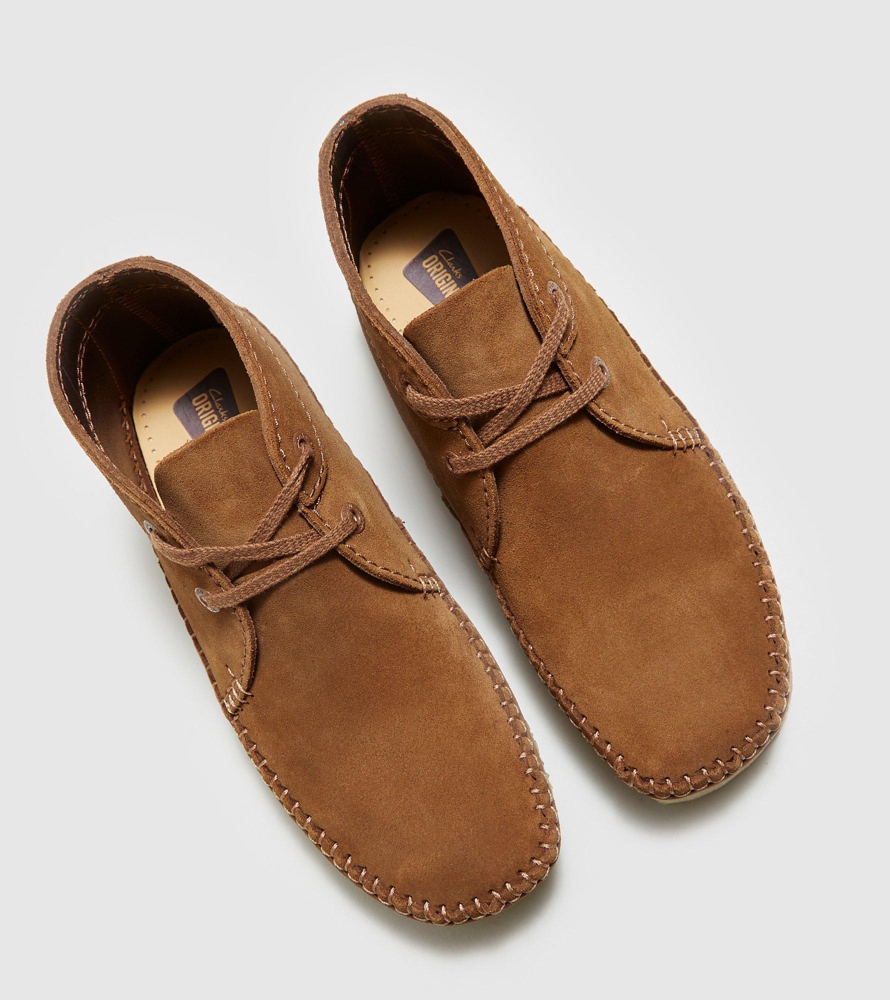 clarks moccasin boots