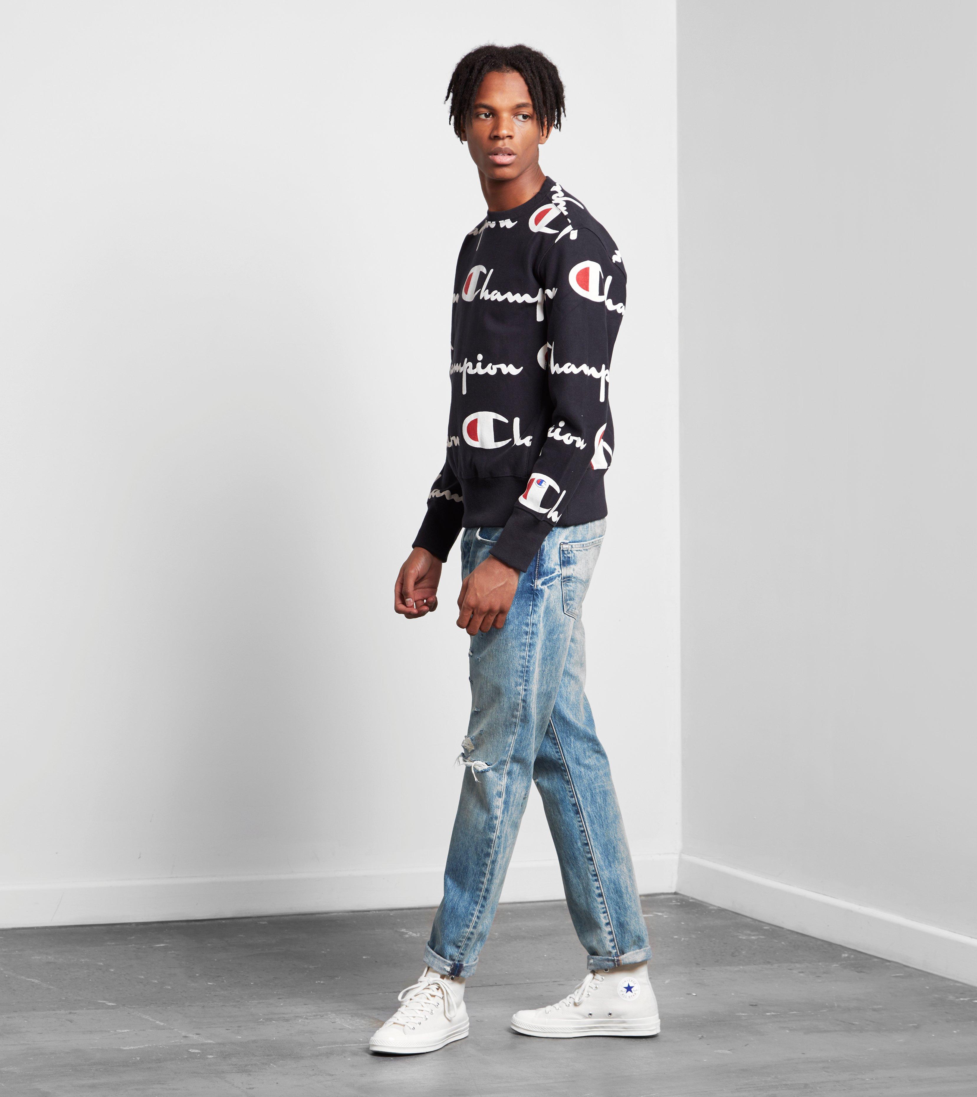 champion aop crew sweatshirt