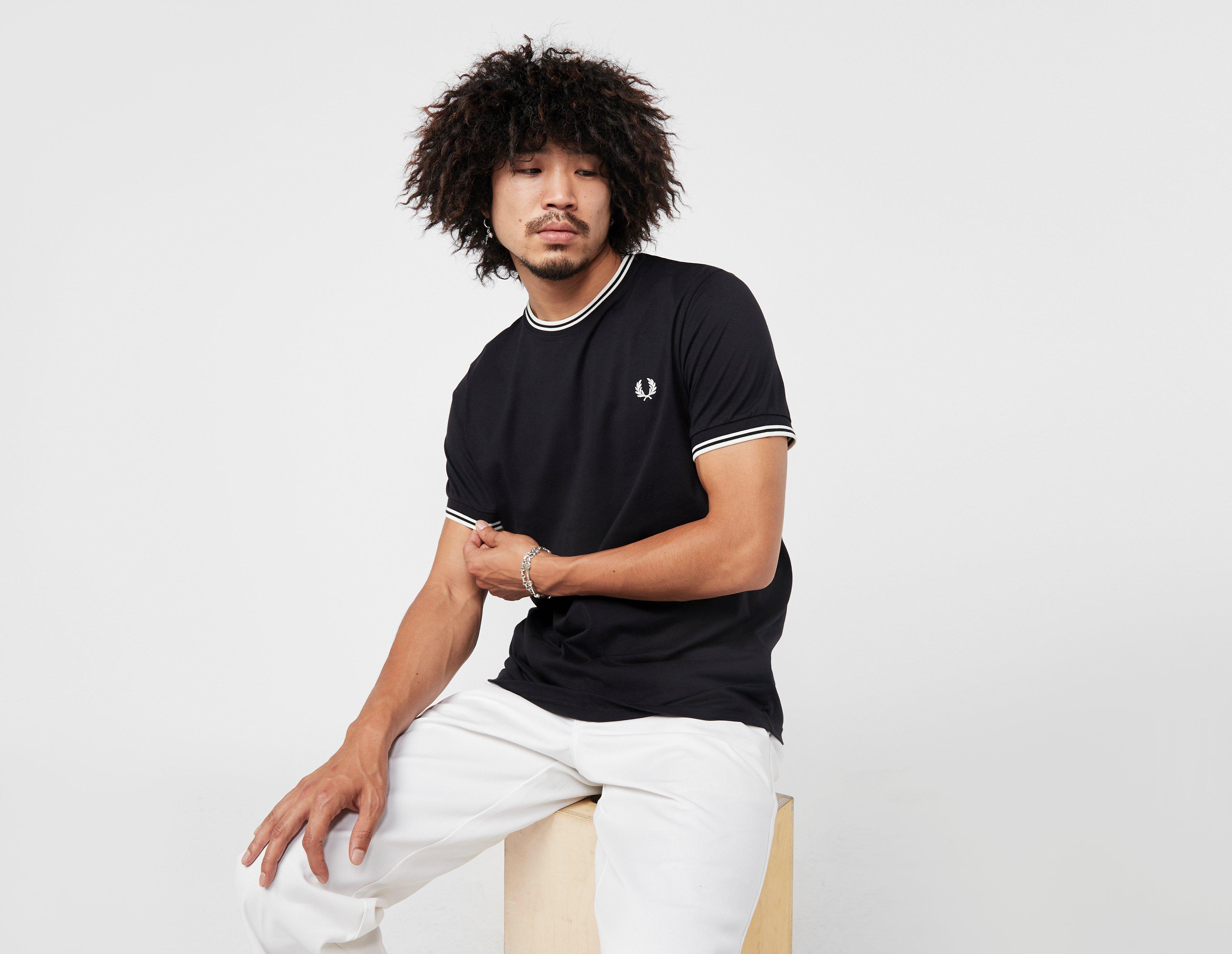 fred perry tipped ringer t shirt