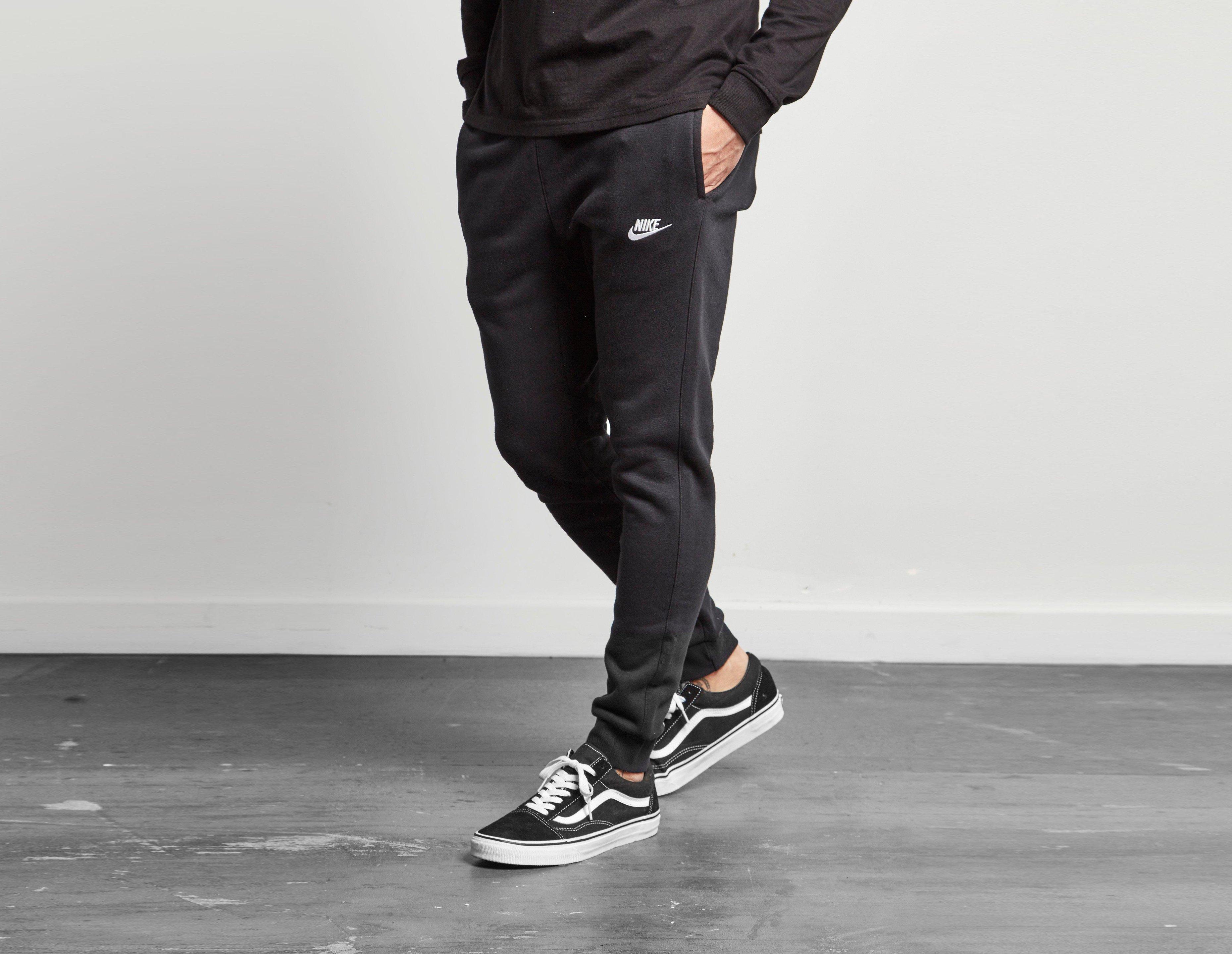 nike foundation fleece track pants grey