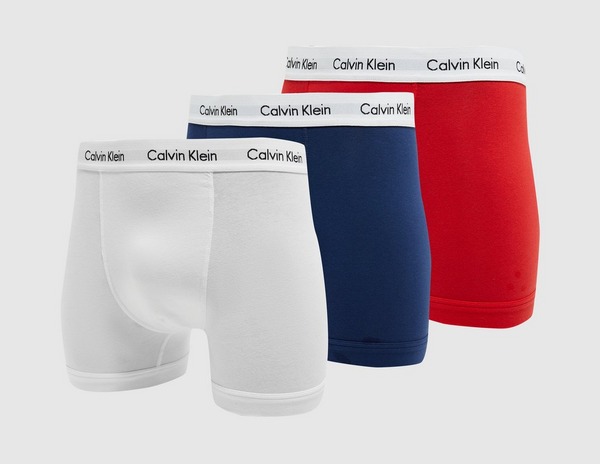White Calvin Klein Underwear 3 Pack Trunks - size? Ireland