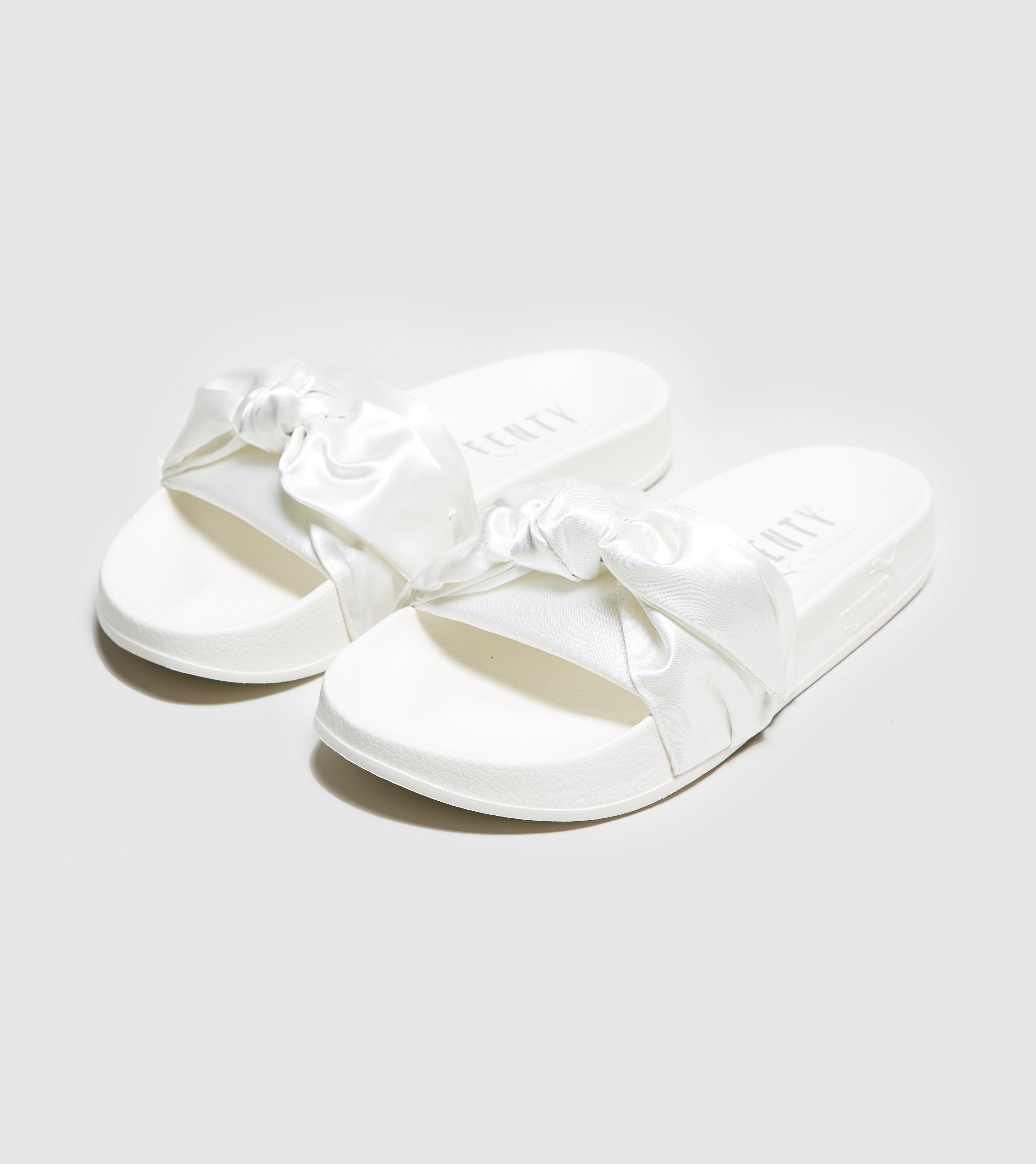 fenty white slides