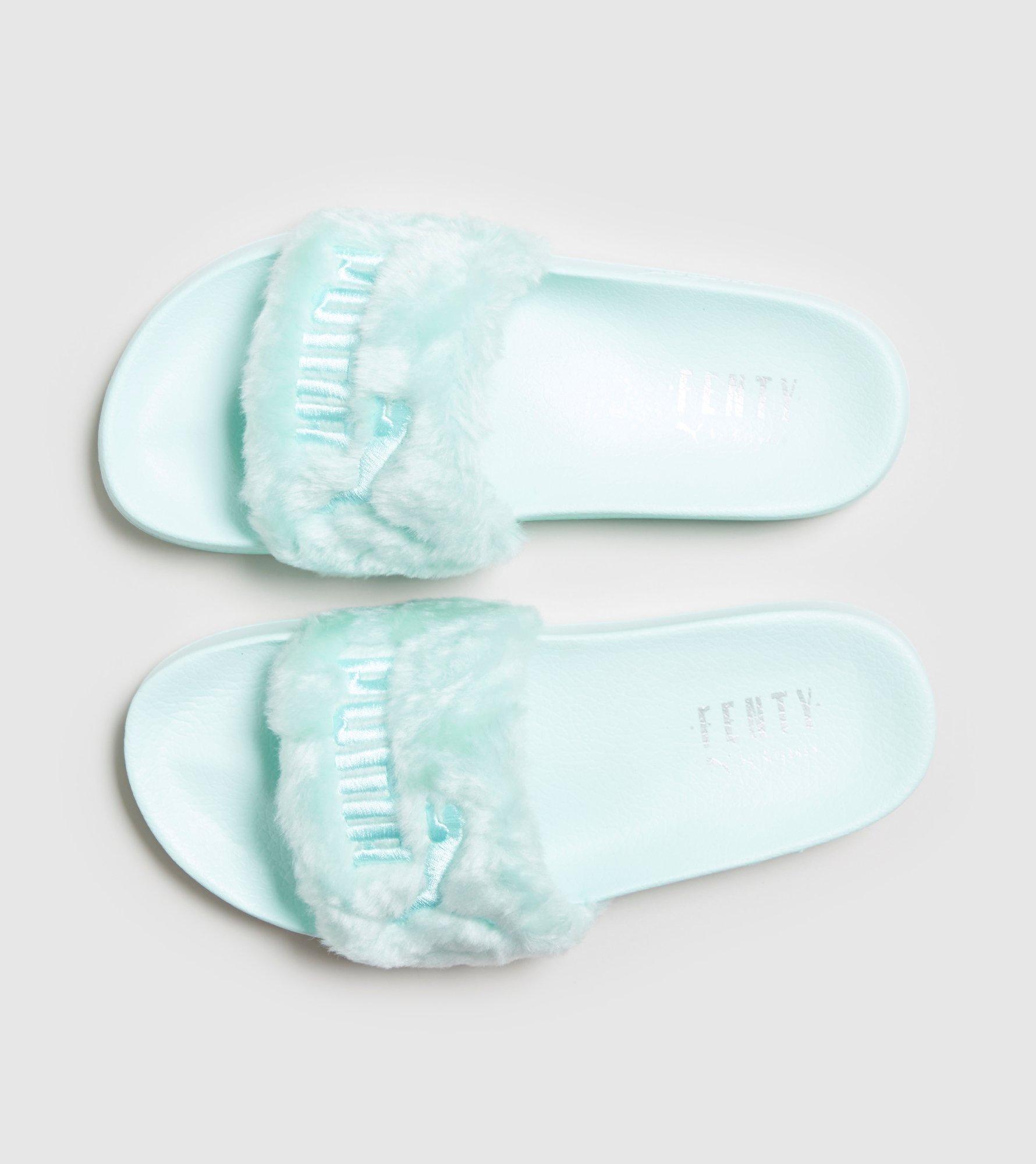 fenty puma fur slides womens