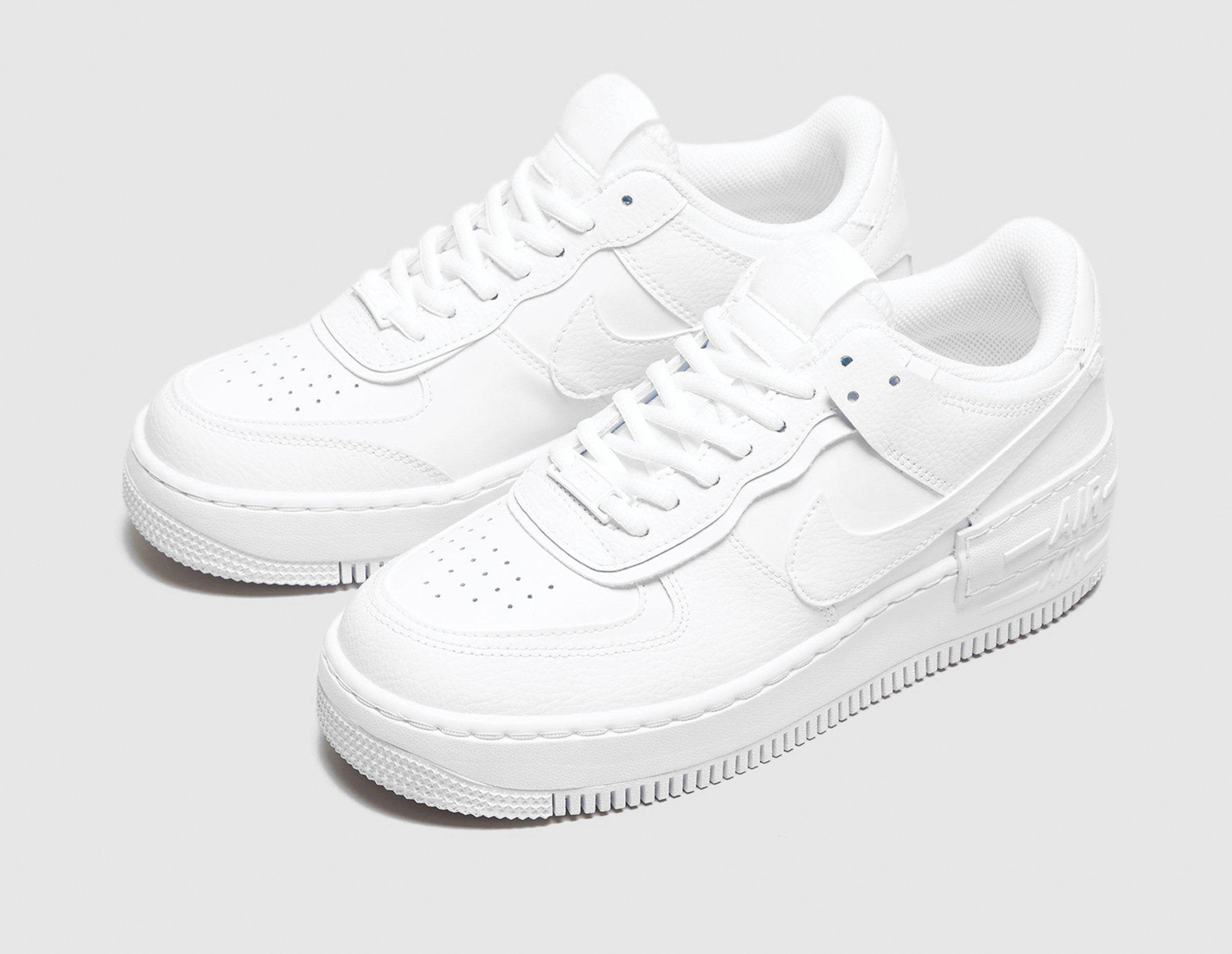 white nike air force 1 shadow