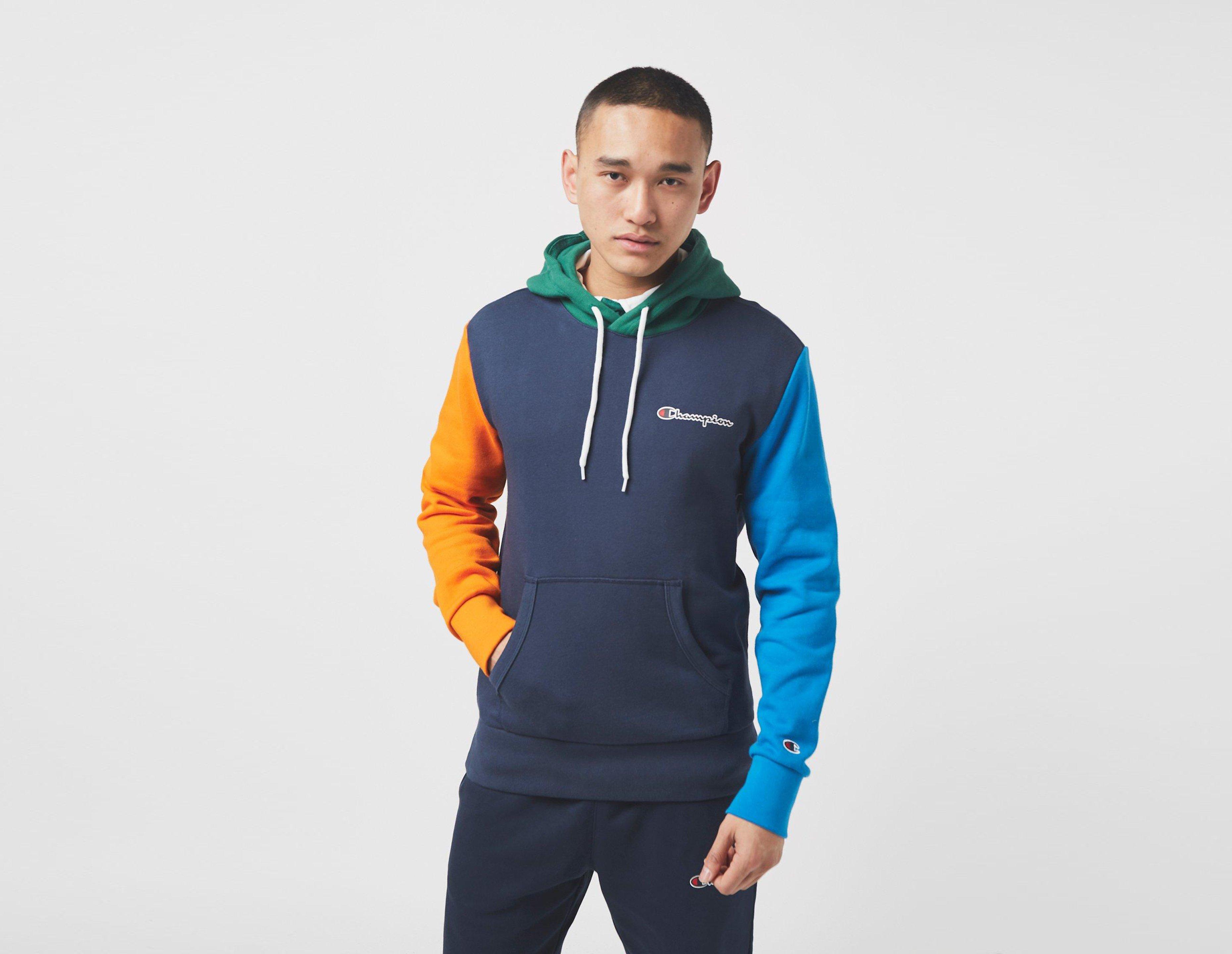 colour block champion hoodie