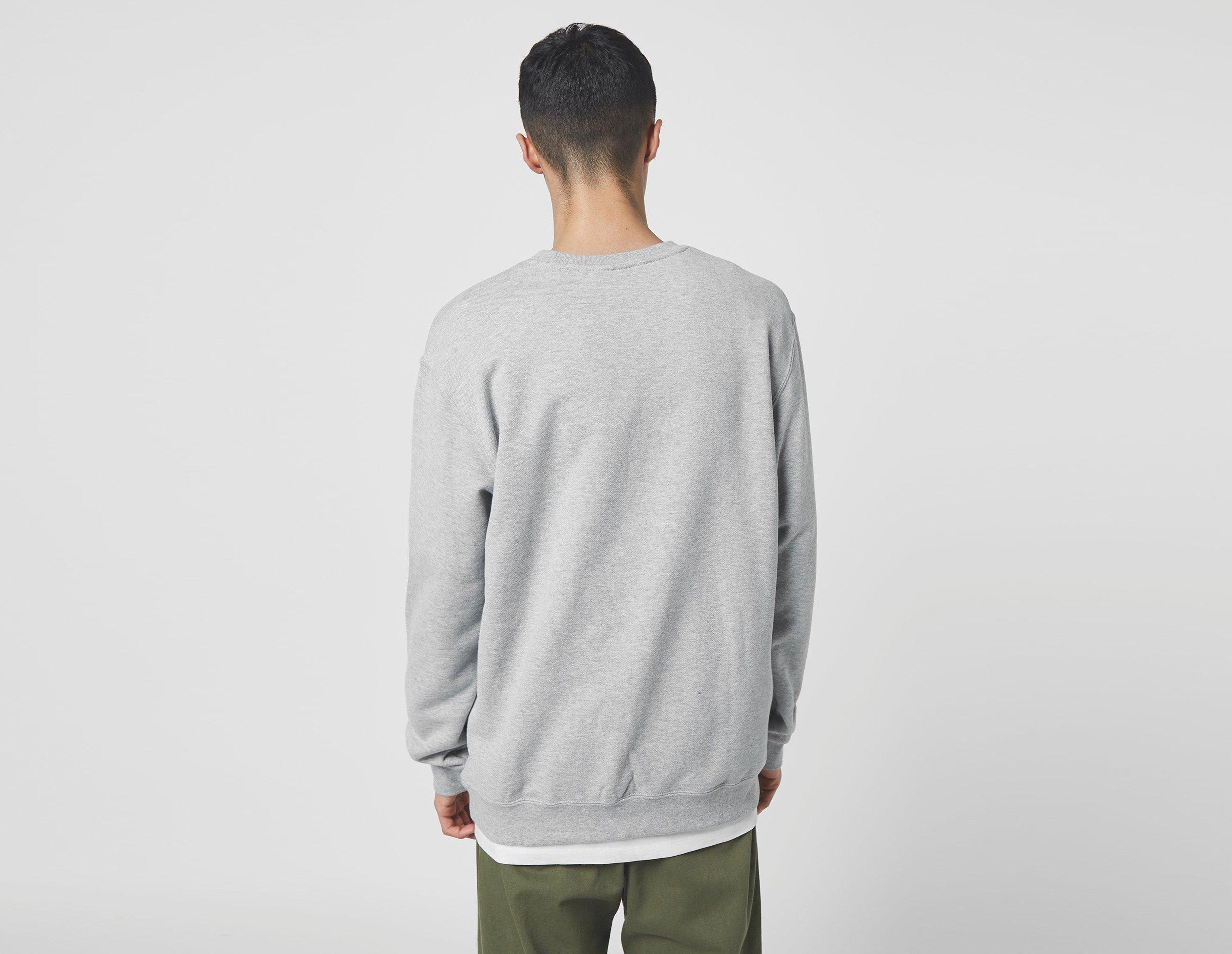 adidas grey crew sweatshirt