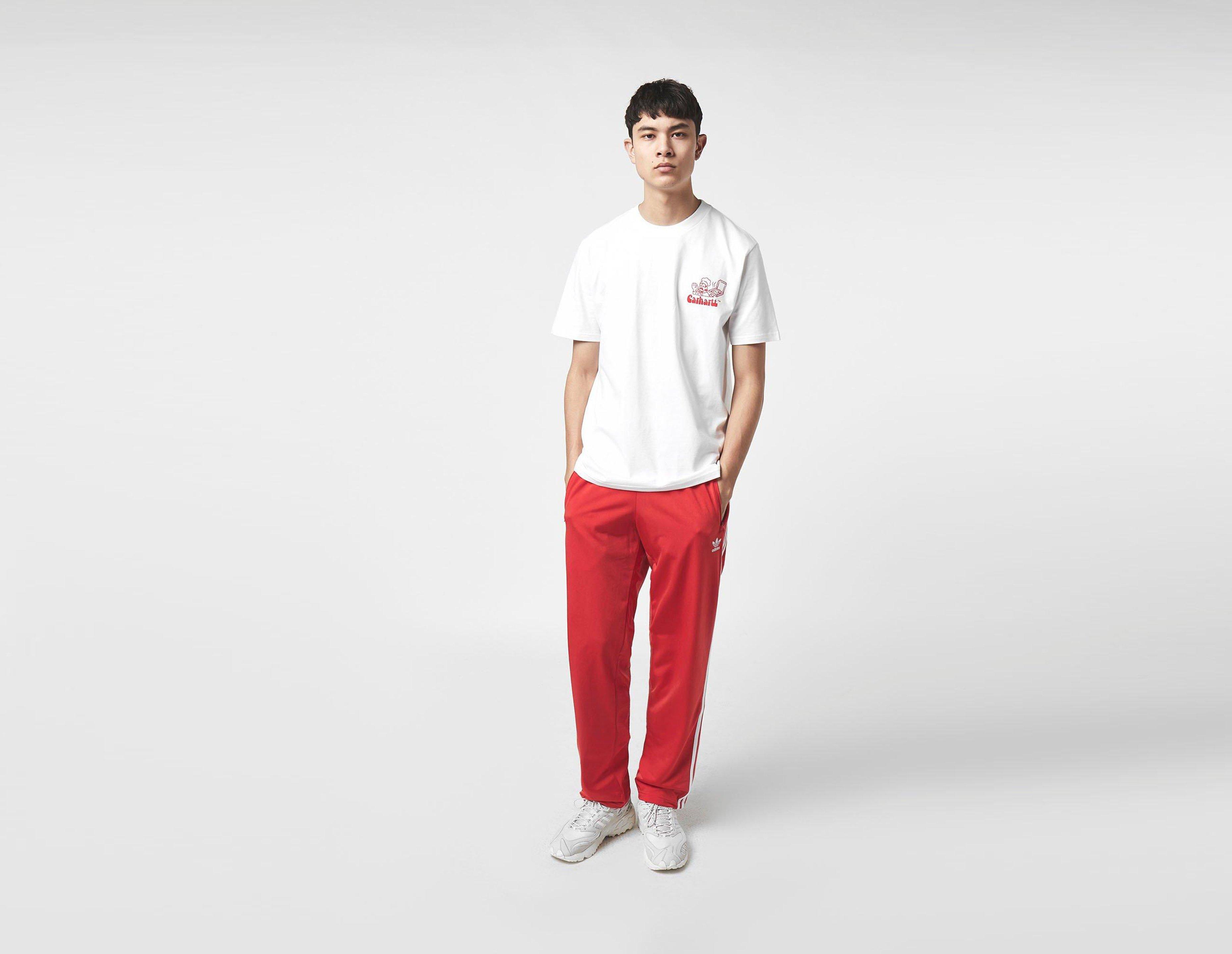 adidas firebird red pants