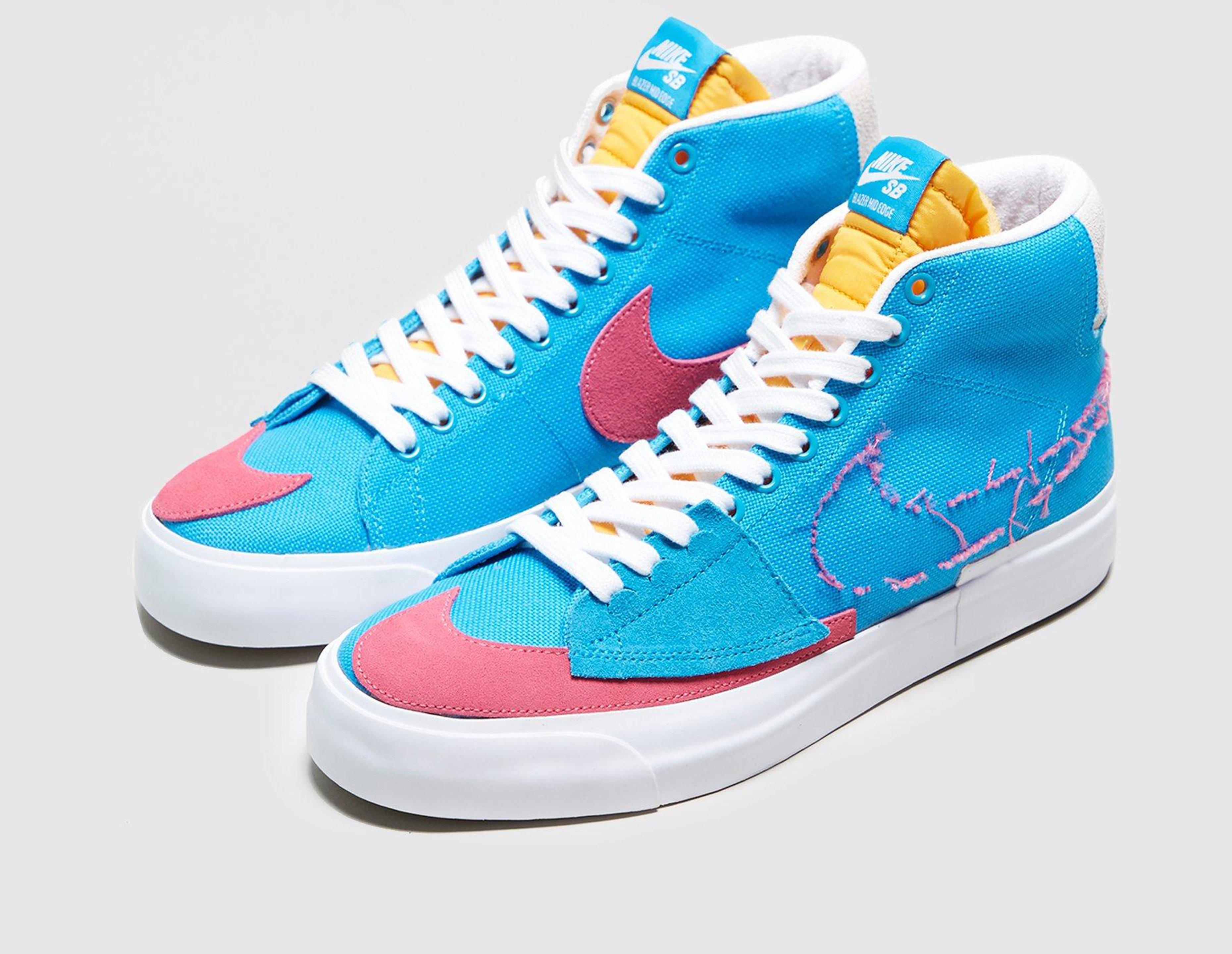 nike blazer mid womens blue