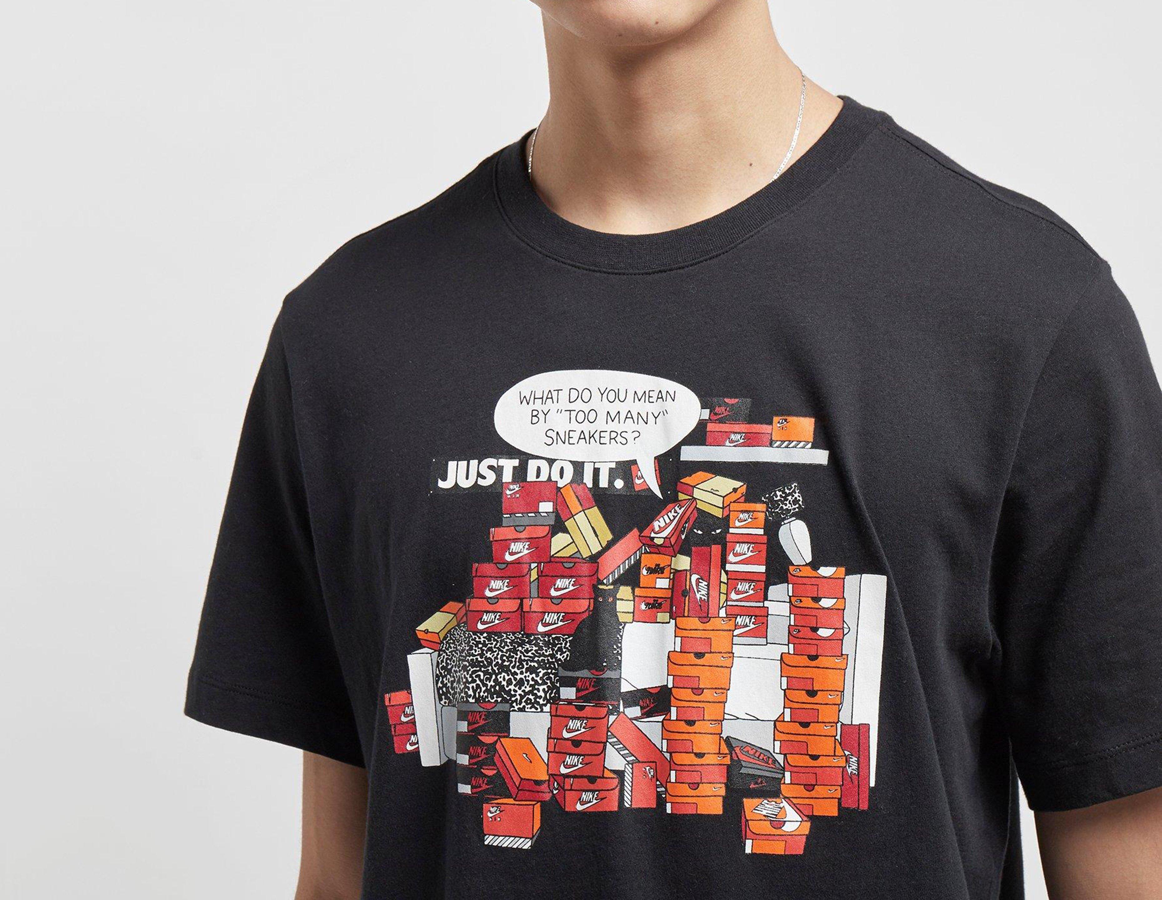 nike shirt with nike boxes on it