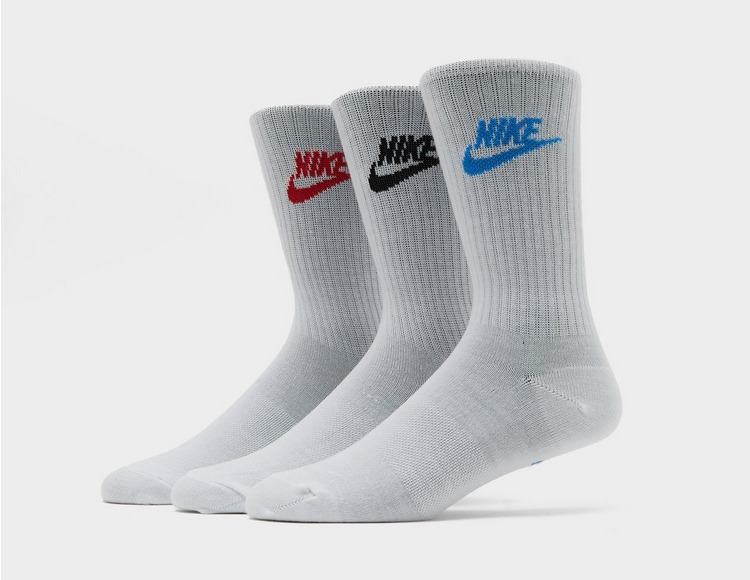 White Nike 3-Pack Futura Essential Socks | size?