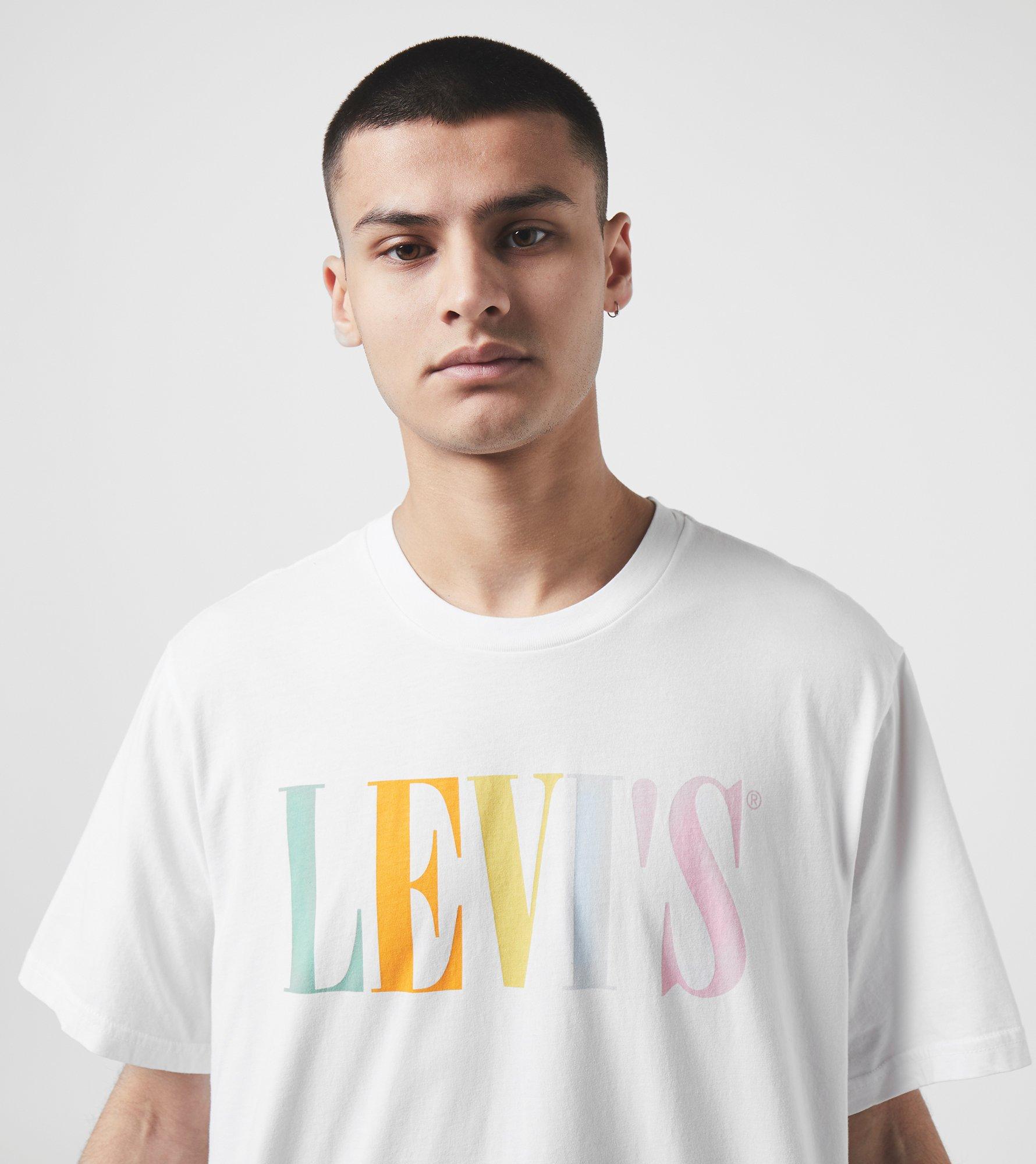 levis white logo t shirt