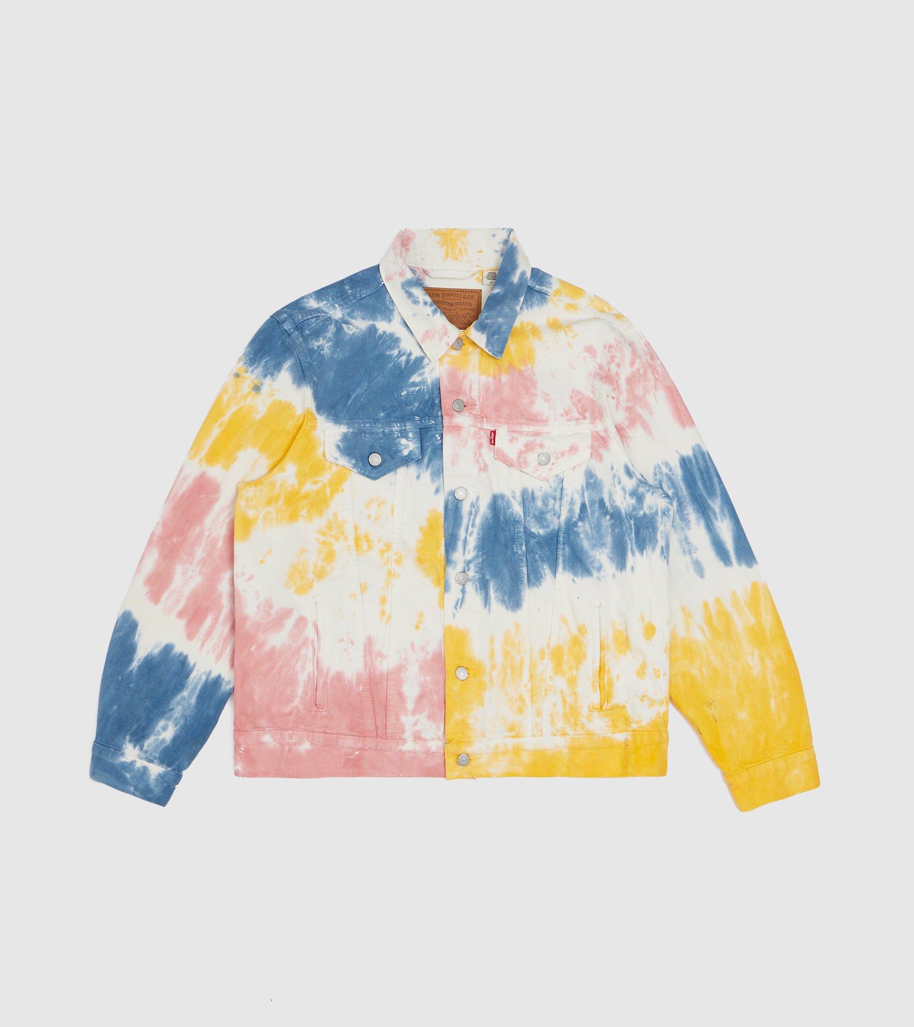 tie dye levi jacket