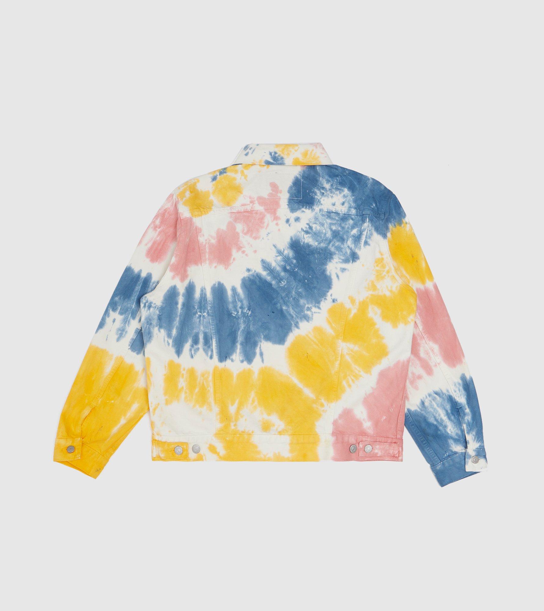 tie dye levi jacket