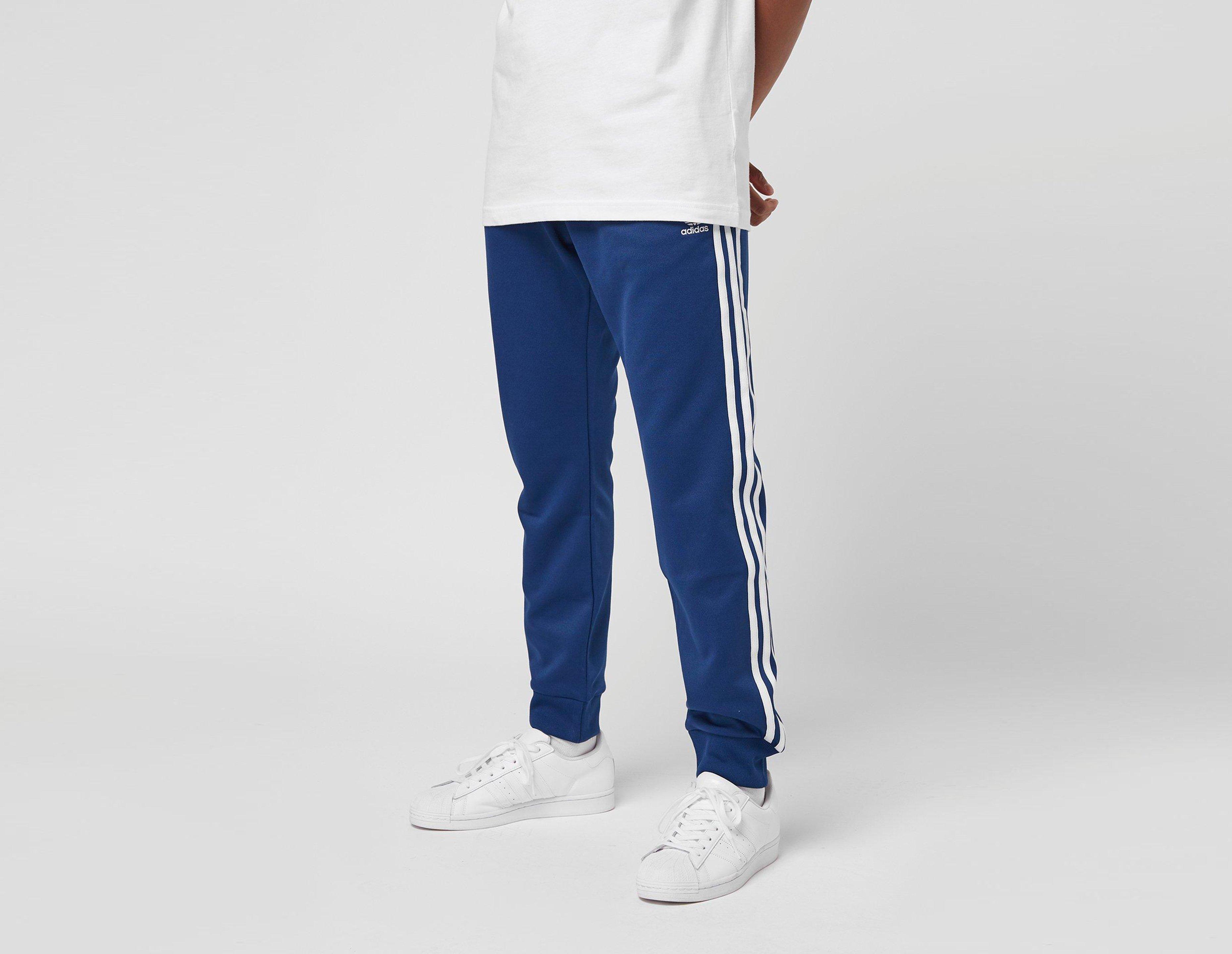 adidas track pants mens blue