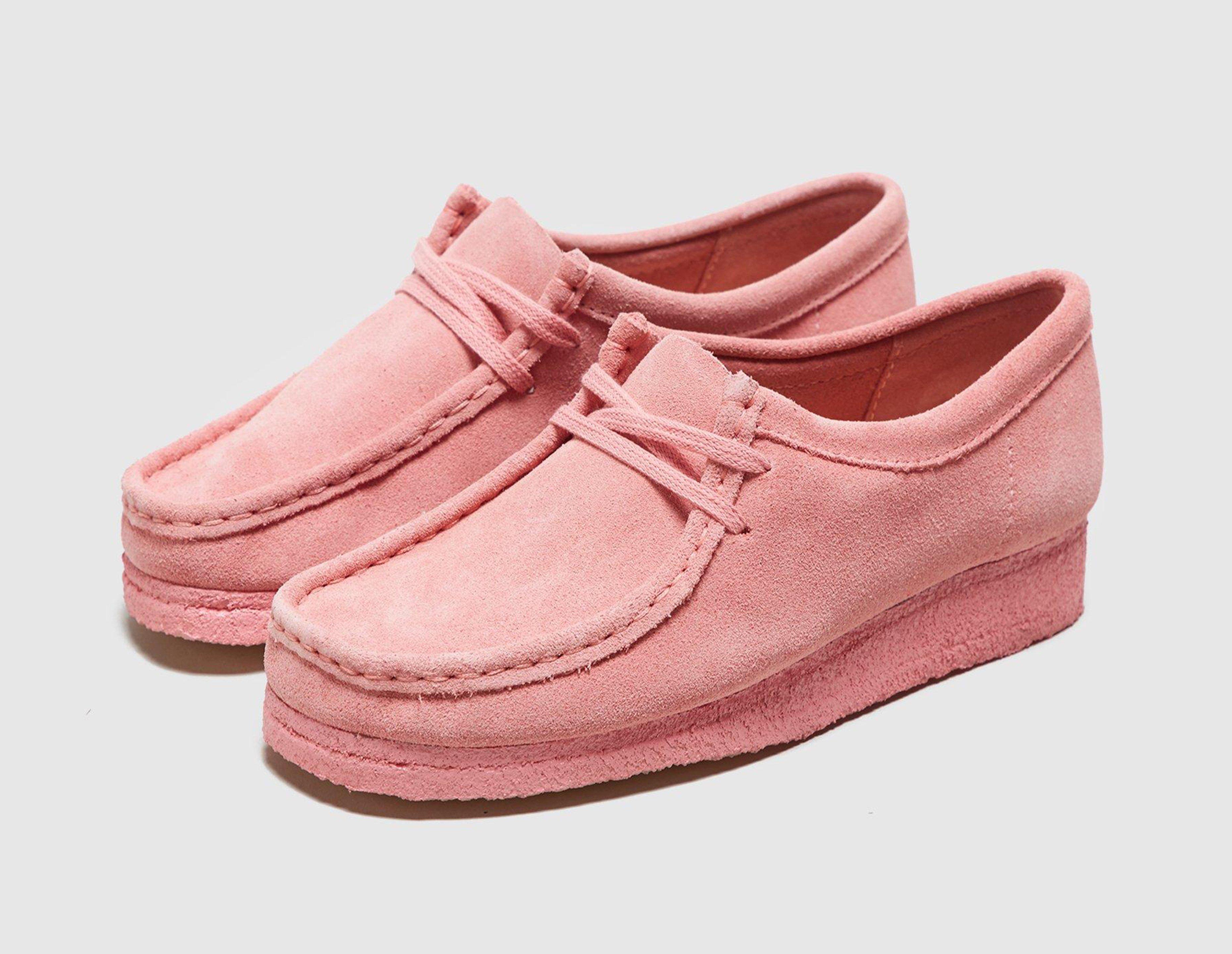 pink wallabee clarks