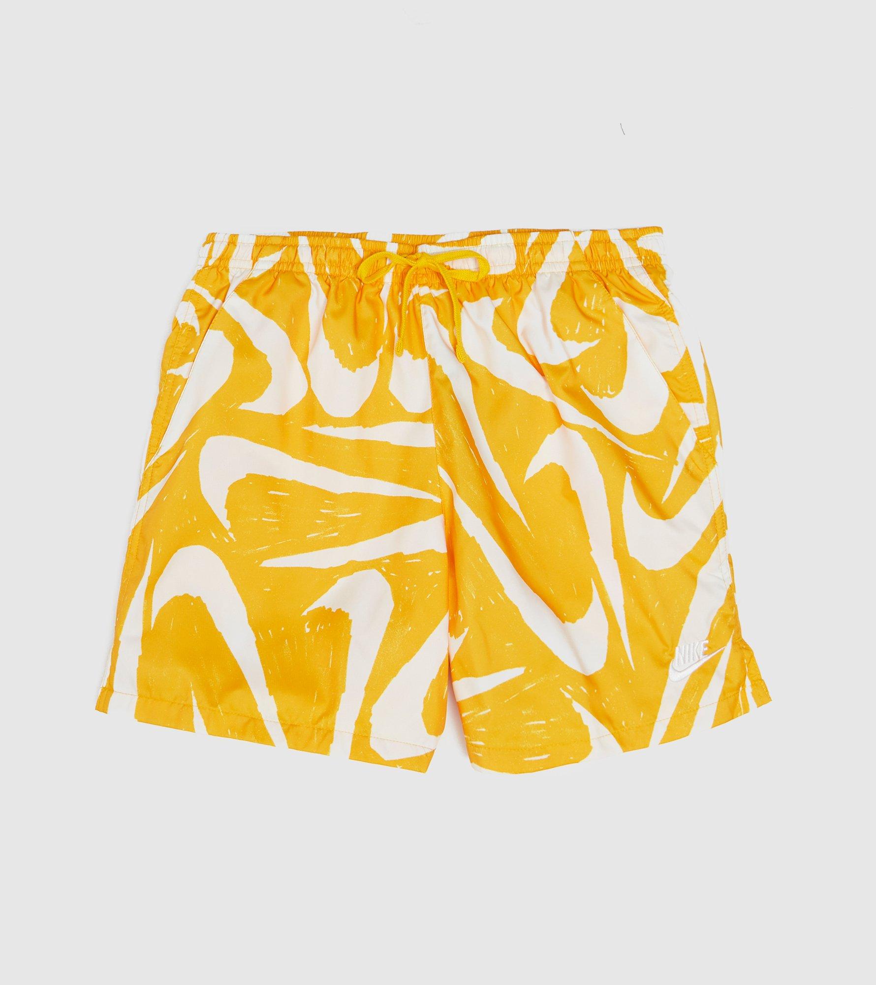 nike yellow swim shorts