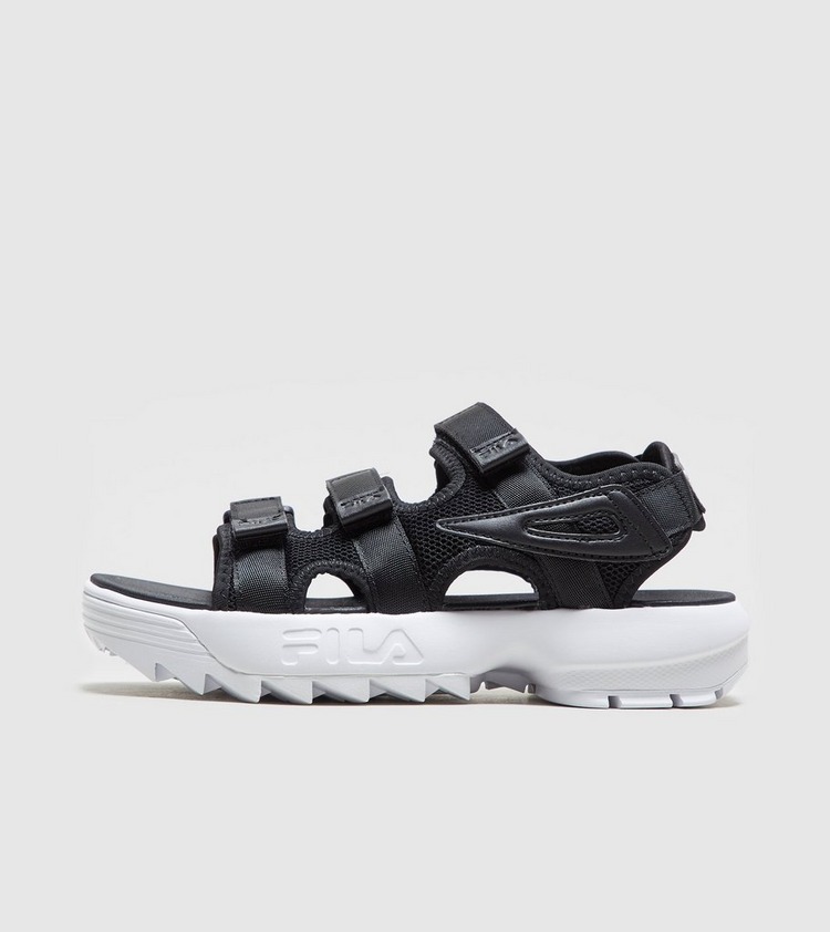 fila disruptor sandals black