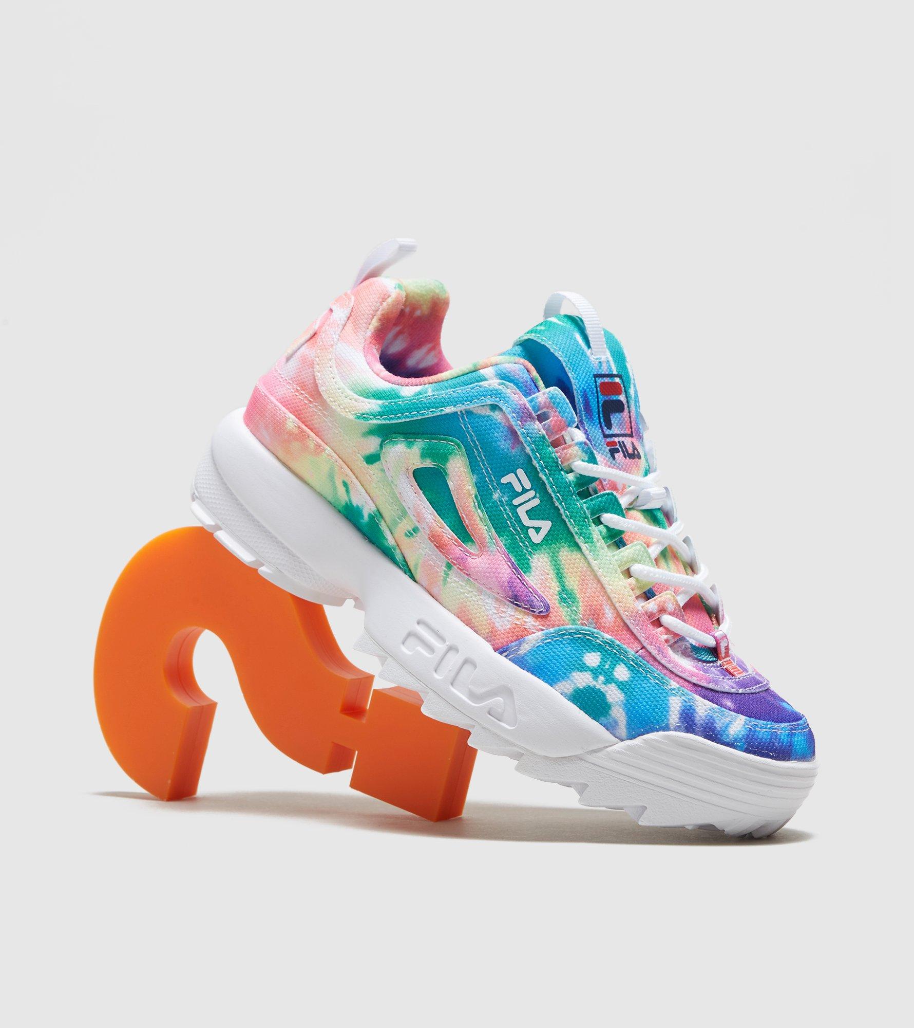 fila disruptor ii tie dye shoes