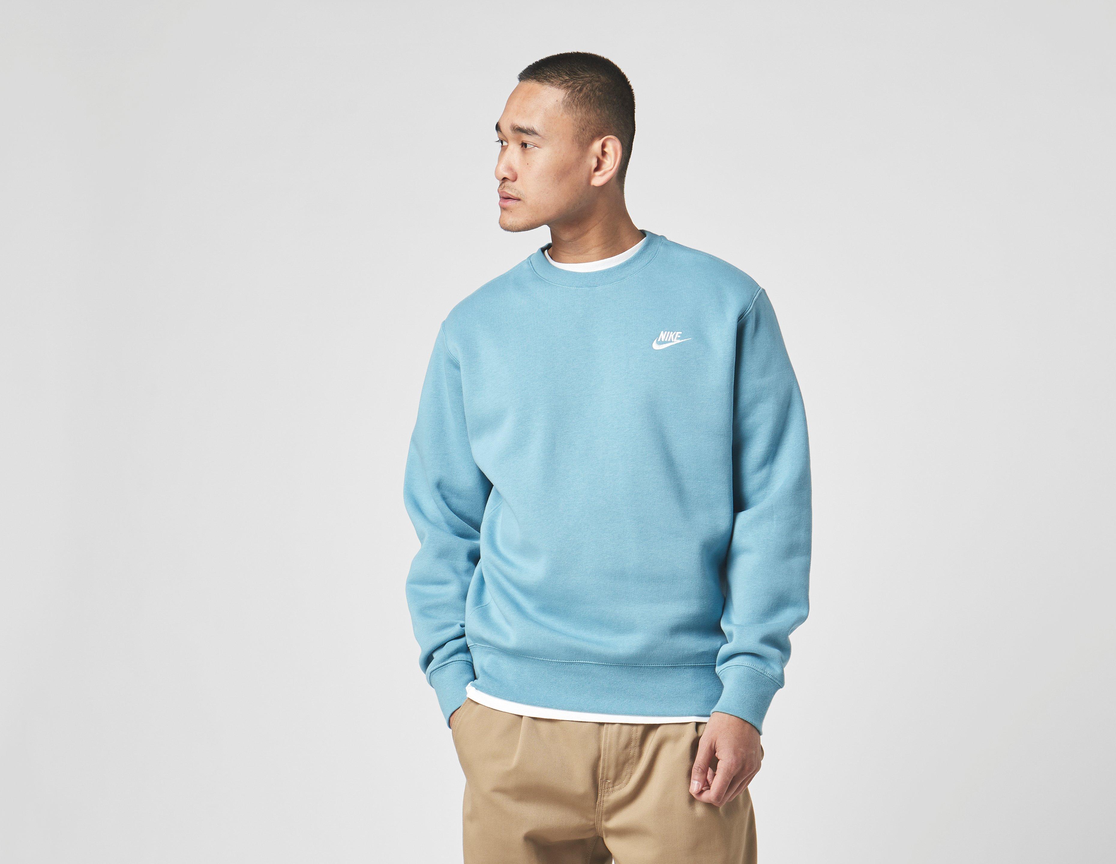 nike foundation crew sweatshirt blue