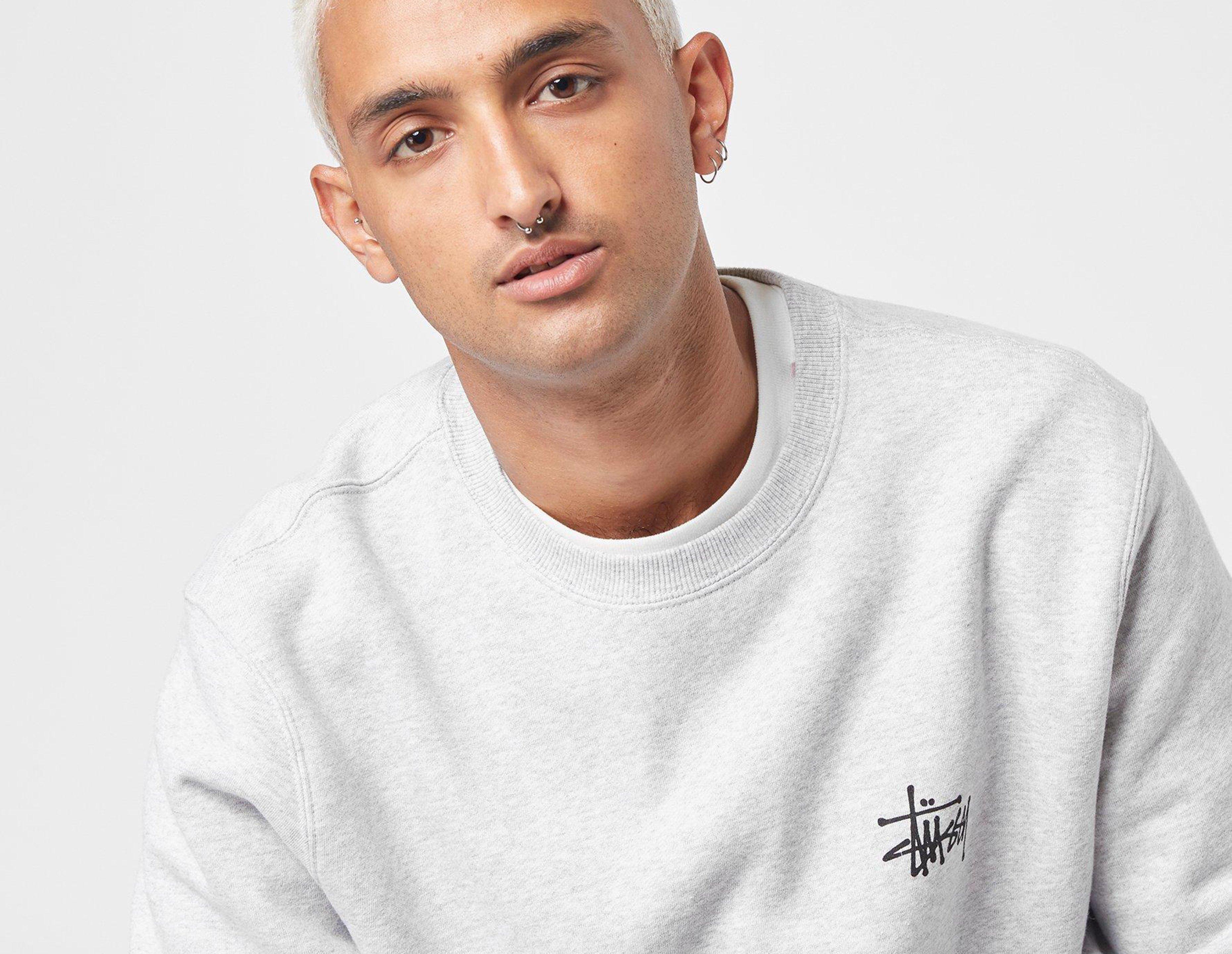 stussy basic crew sweatshirt