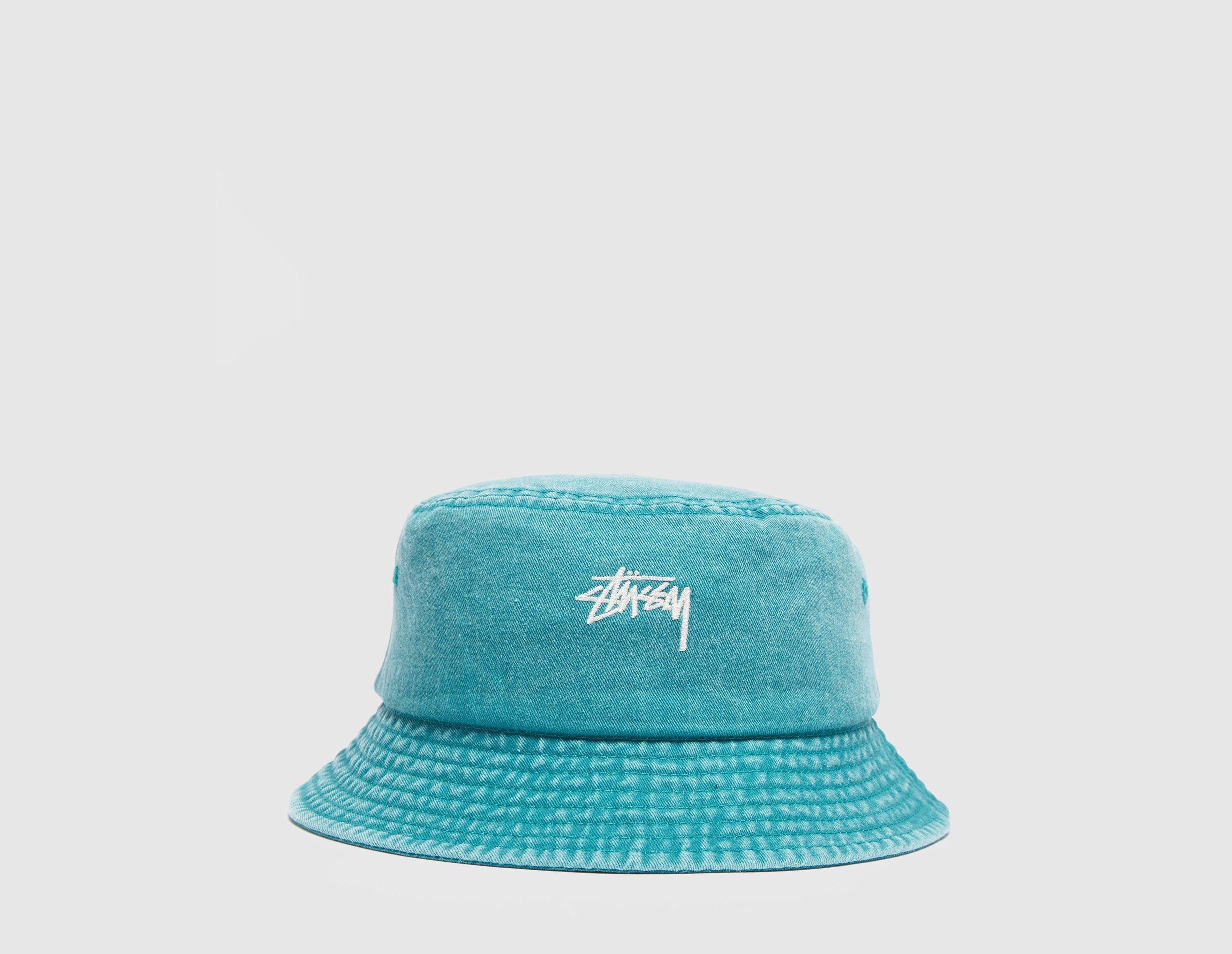 stussy green bucket hat