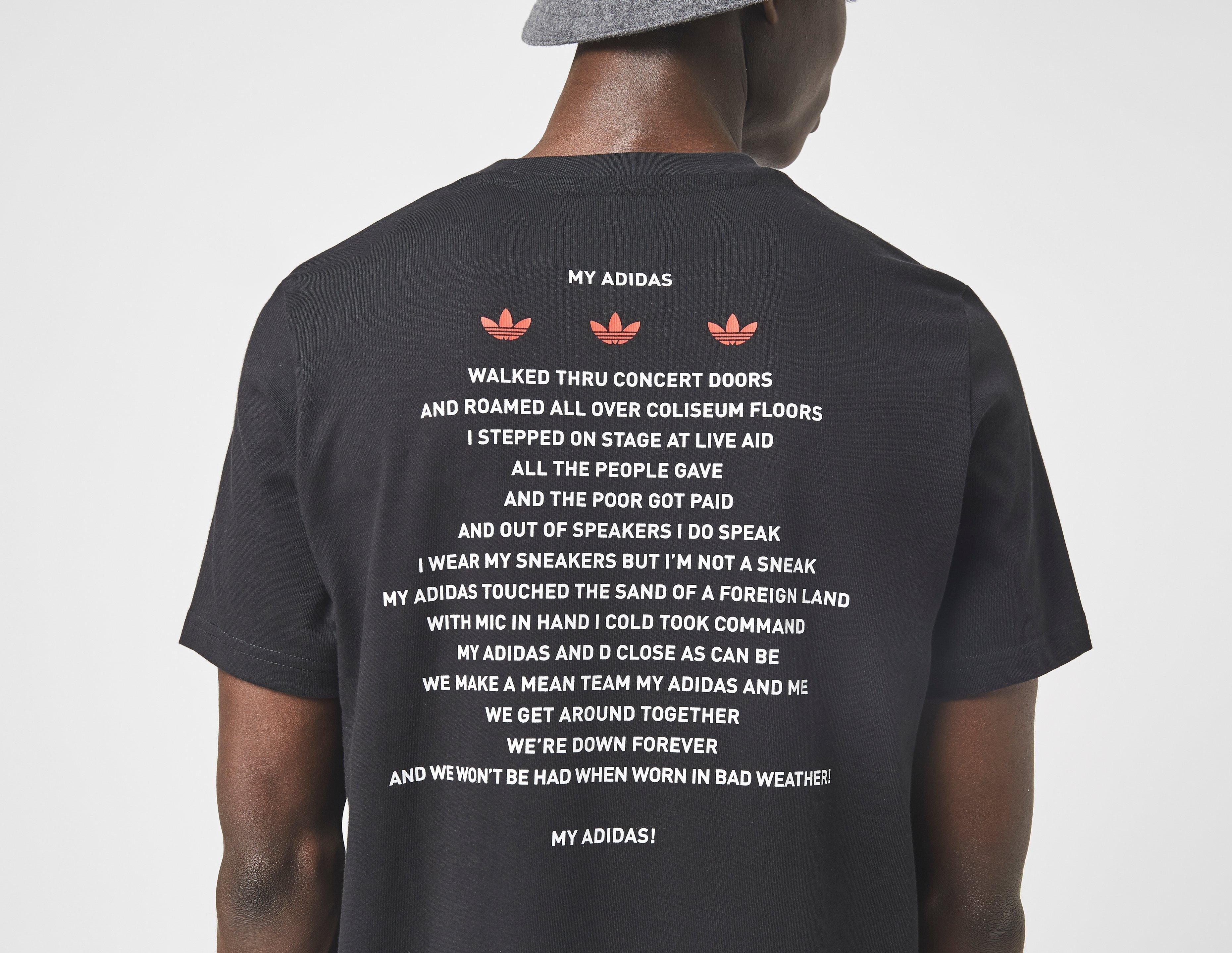 run dmc my adidas t shirt