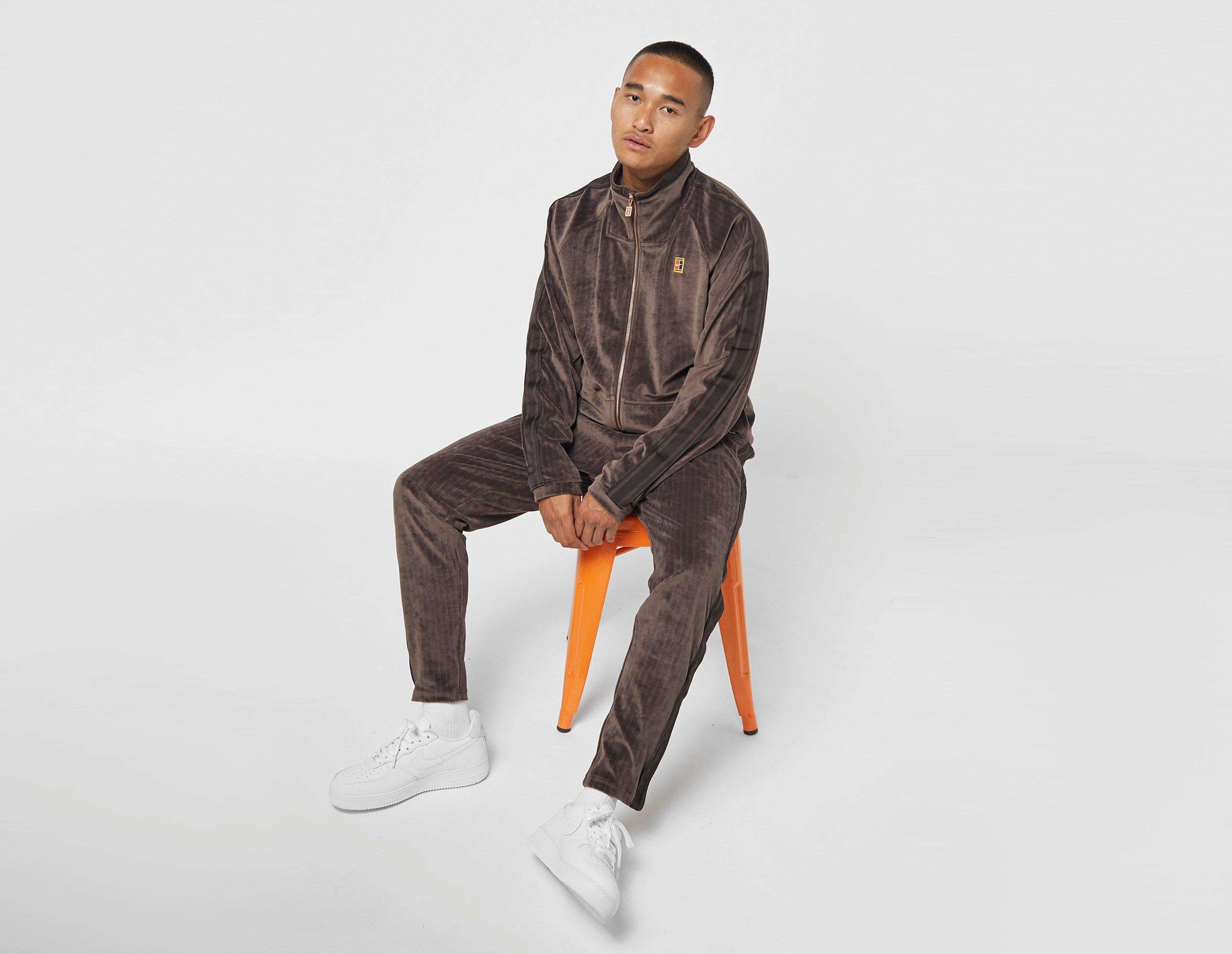 nike velvet tennis tracksuit