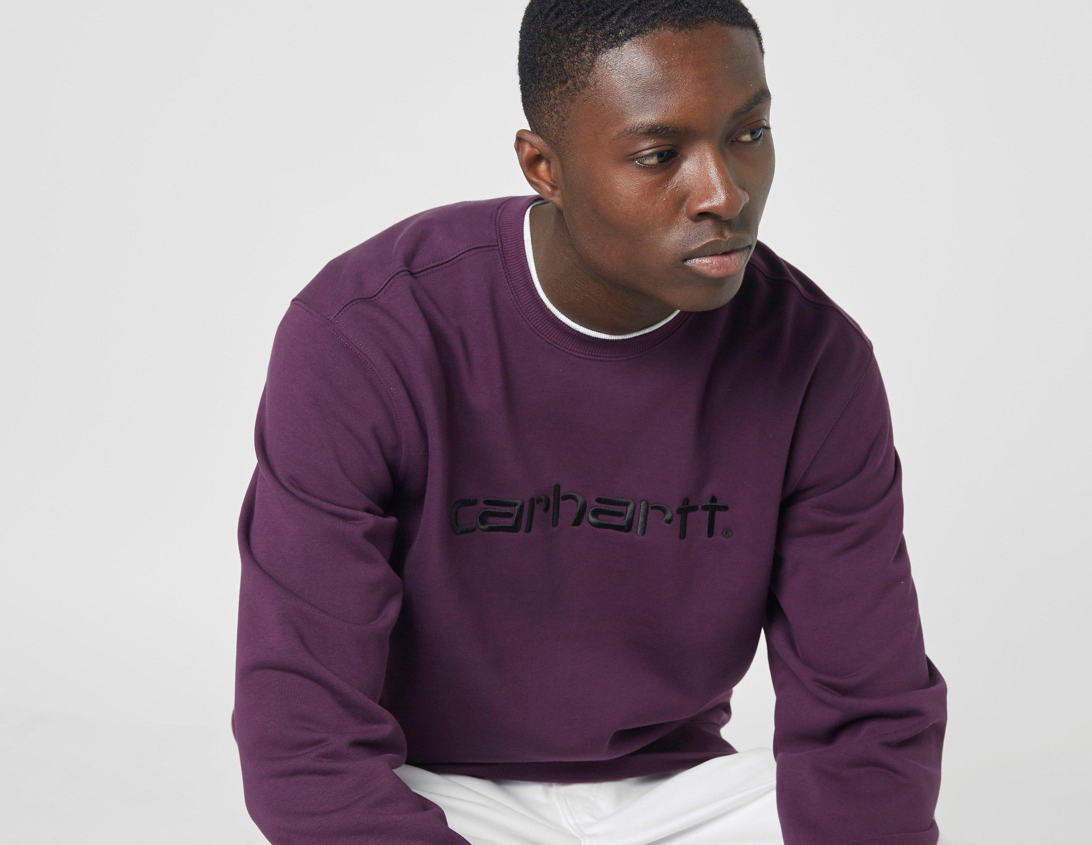 purple carhartt sweatshirt