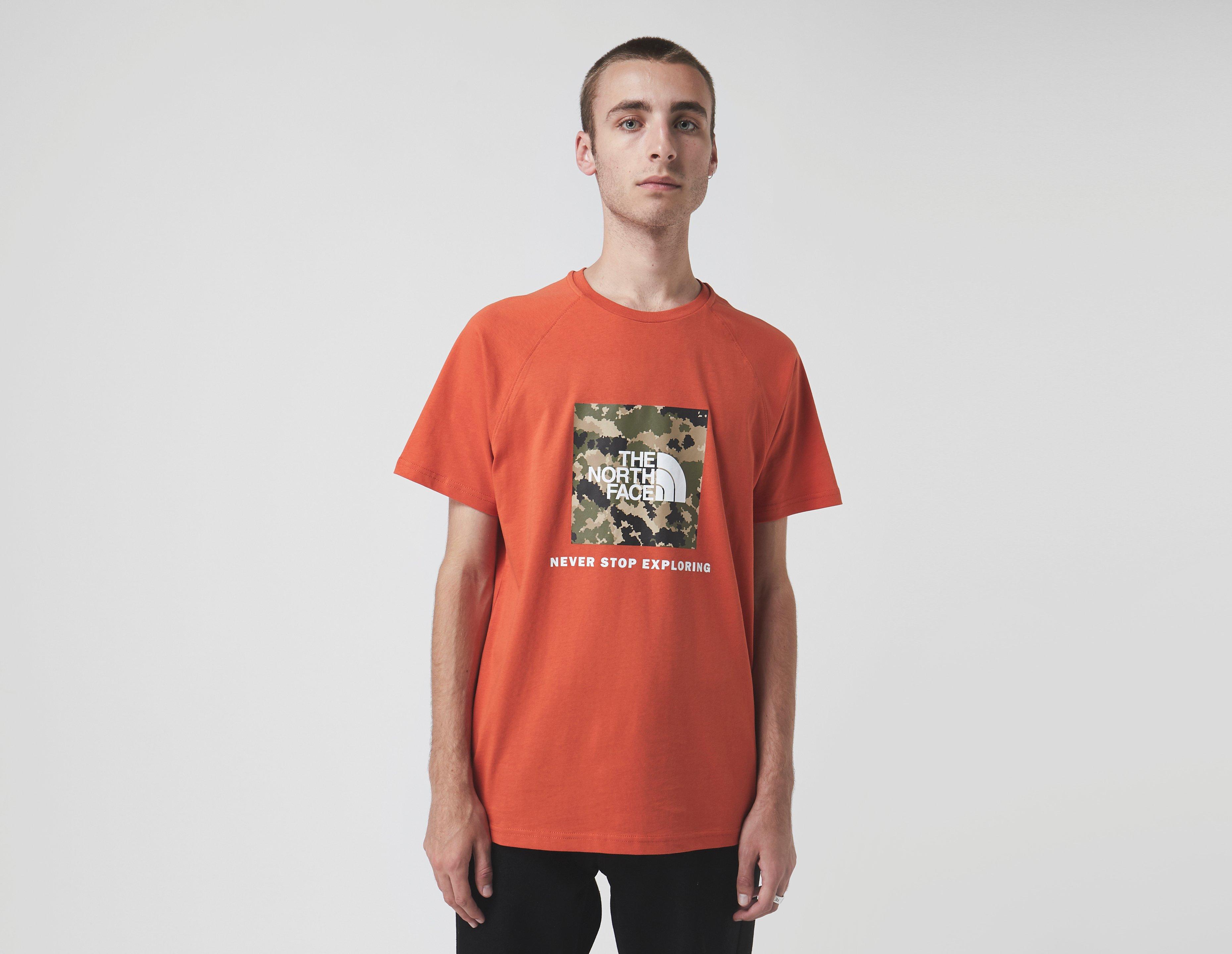 orange north face t shirt