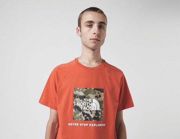 Orange The North Face Redbox T Shirt Size
