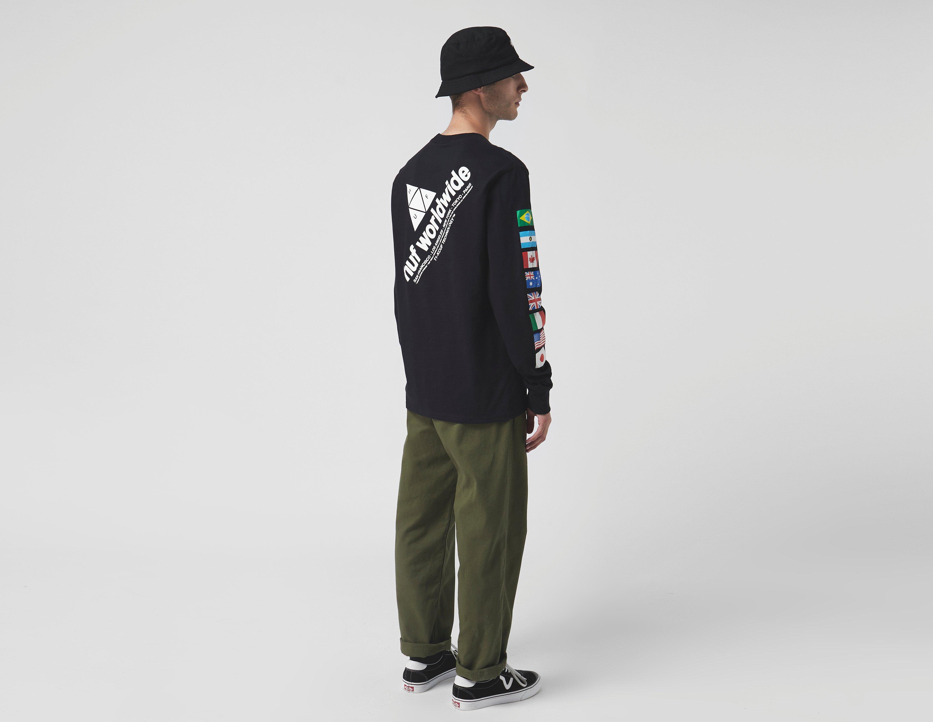 huf worldwide hoodie flags