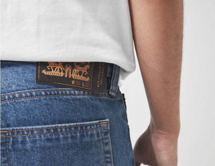 Ssil? | Blue Levi's Skate Baggy Jeans | Le Breve skinny jeans with back  pocket print in black