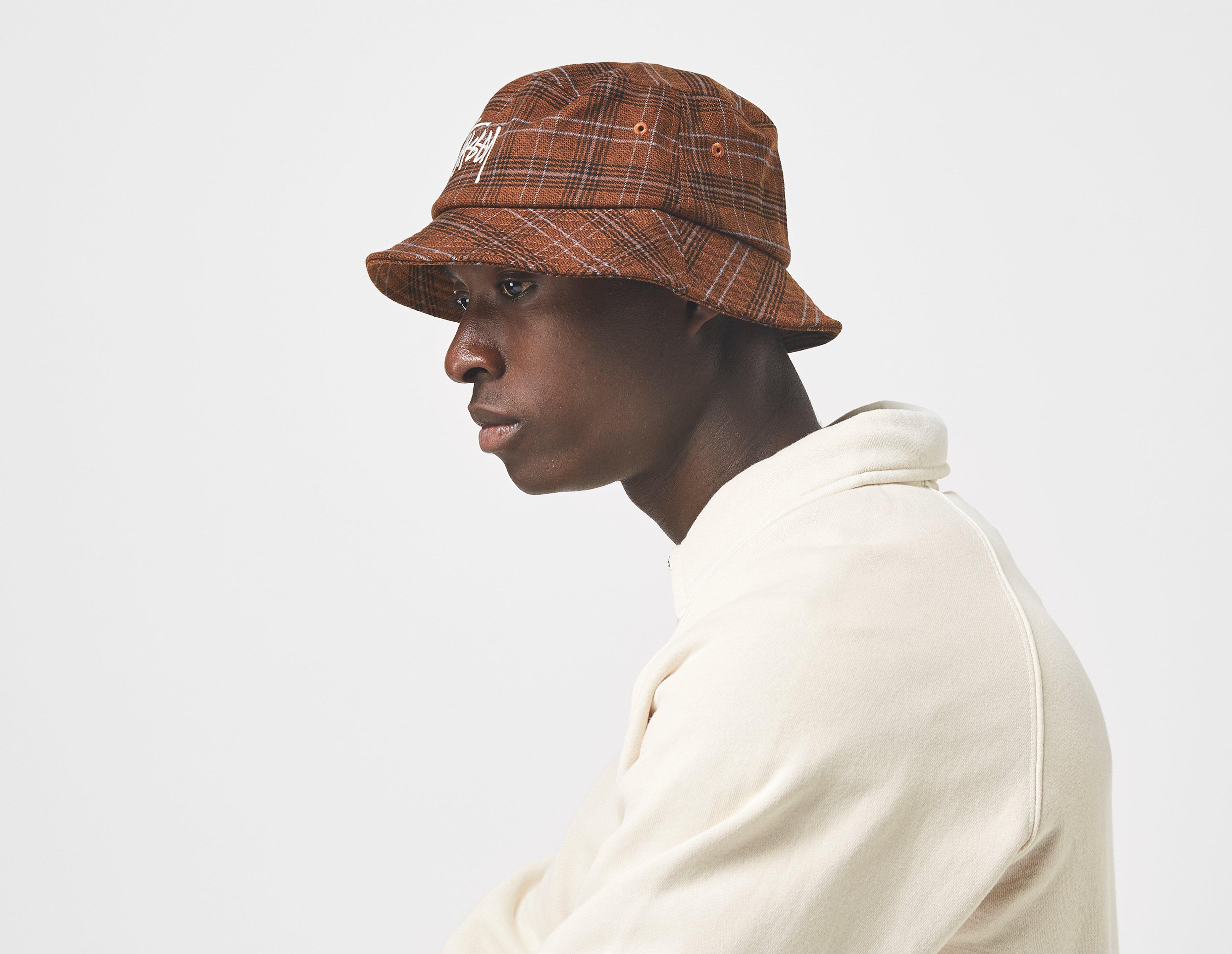 stussy plaid bucket hat