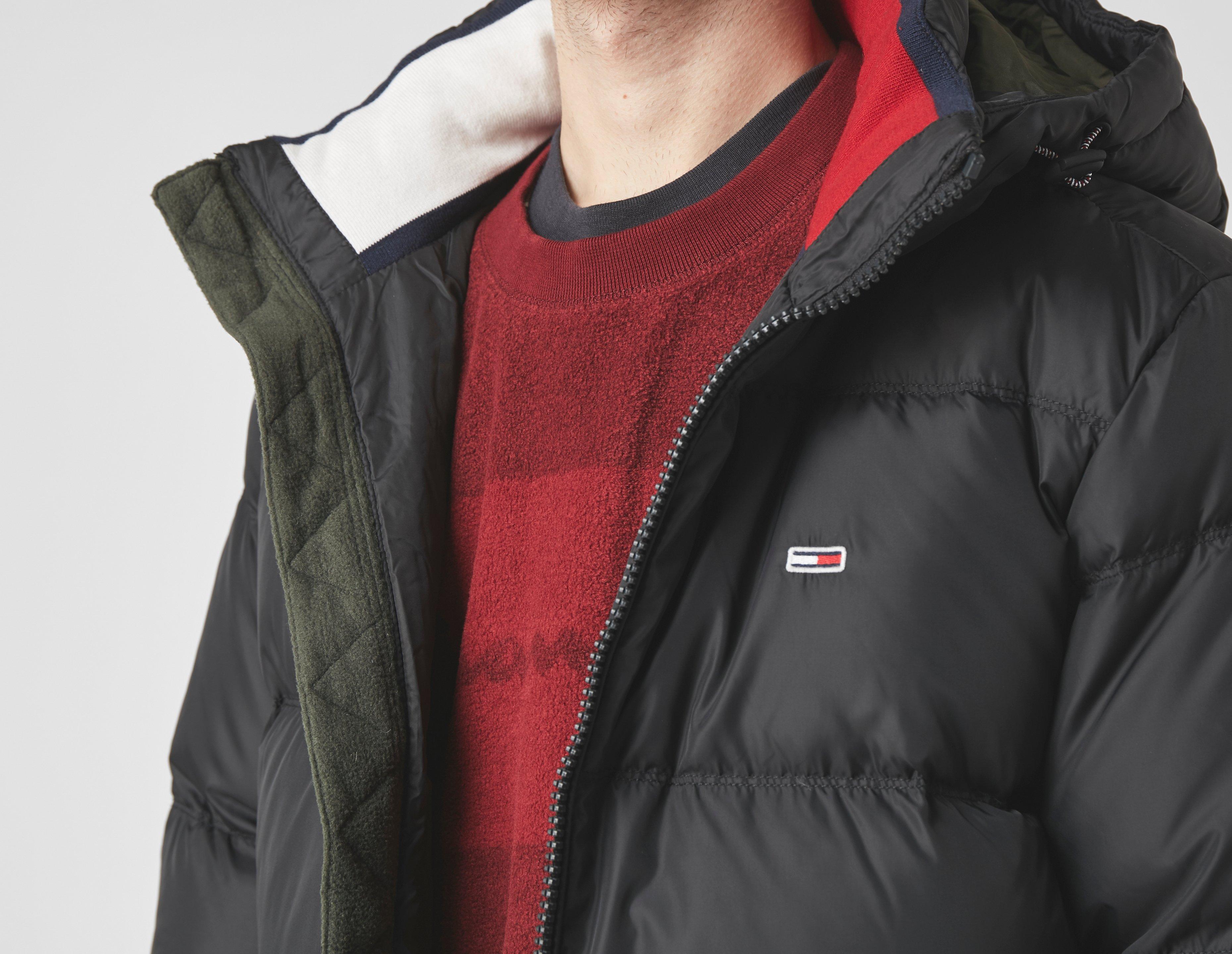 tommy jeans down jacket black