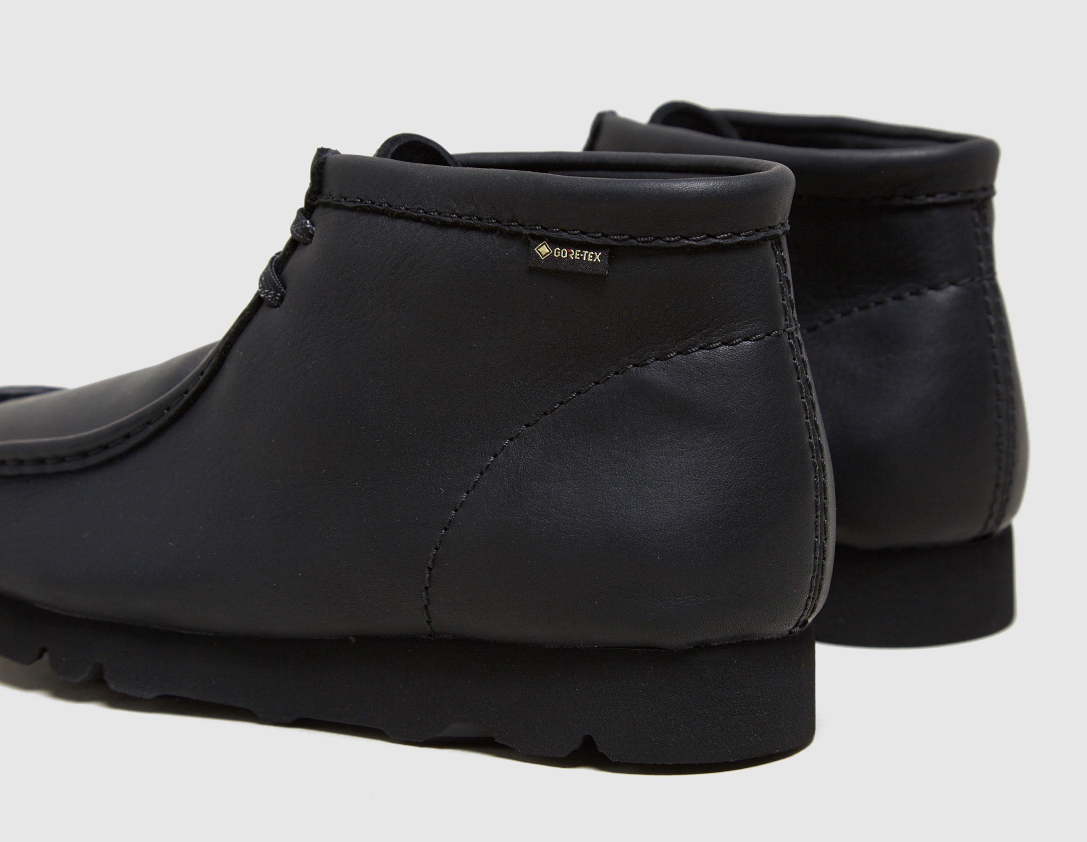 clarks wallabee gore tex black