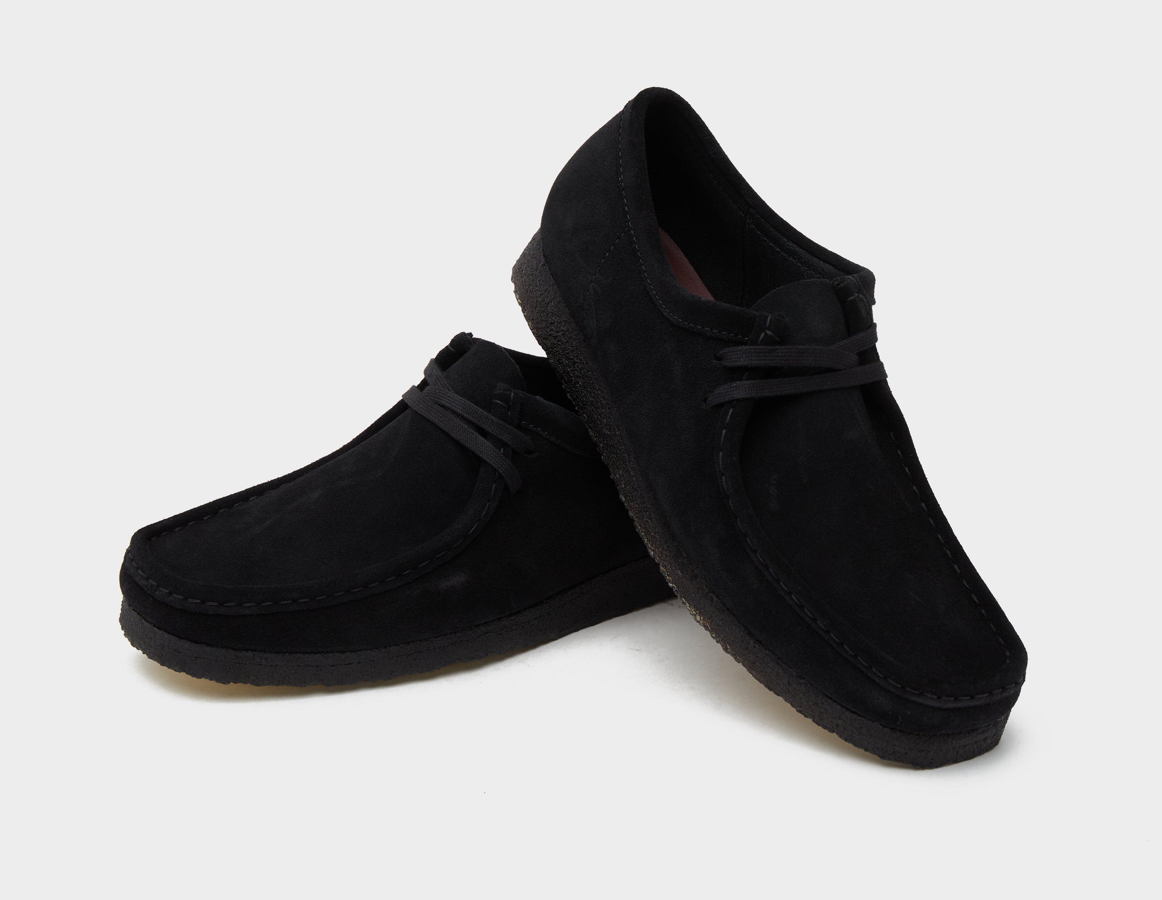 Clarks on sale wallabees black