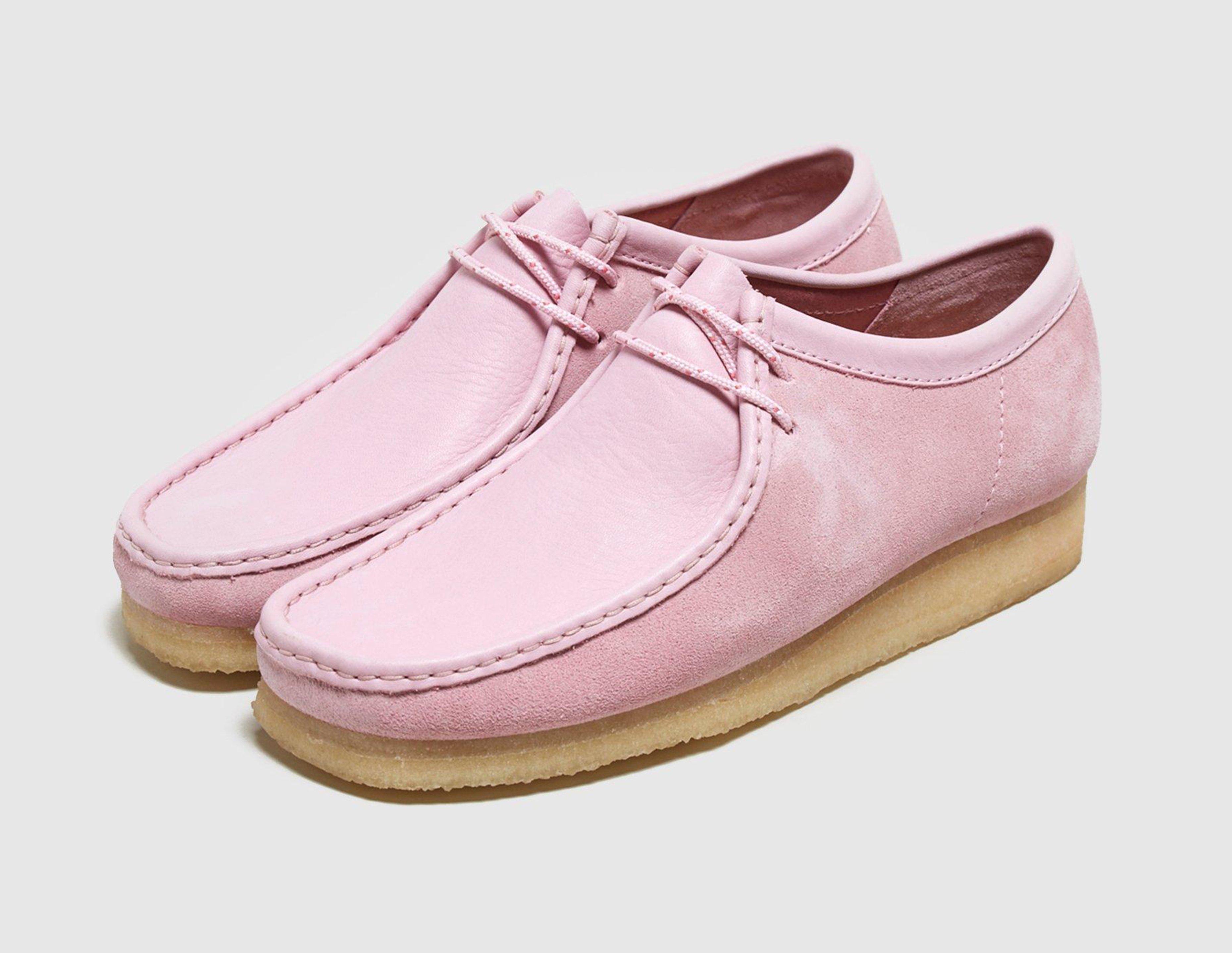 pink wallabee clarks