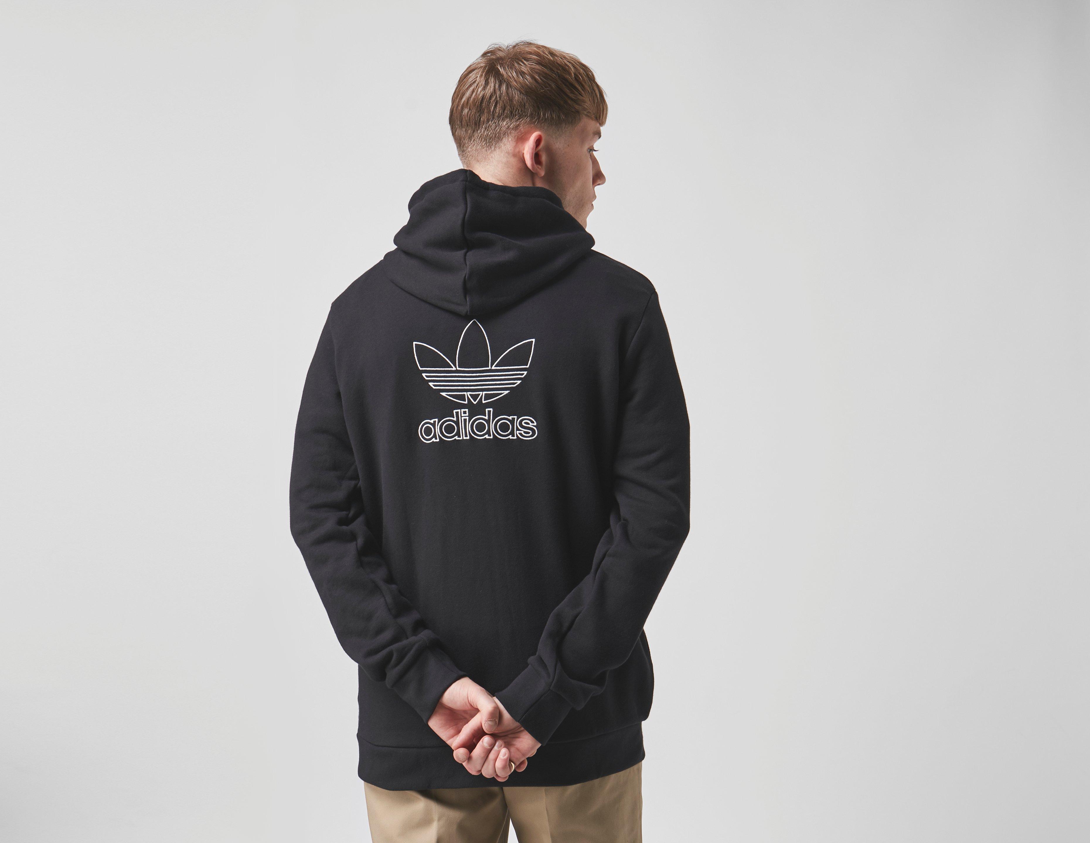 adidas hoodie with logo on back
