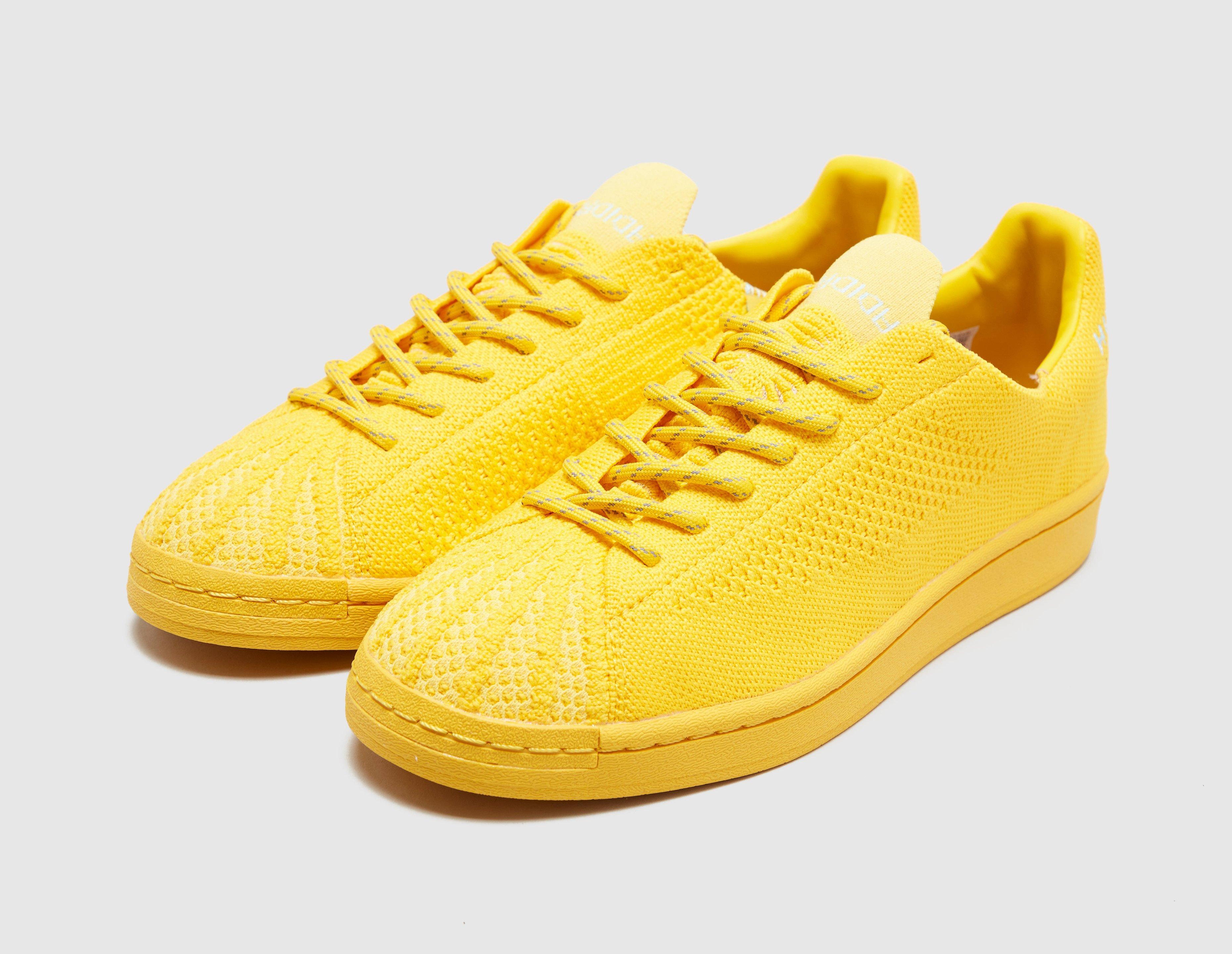 superstar primeknit mens yellow